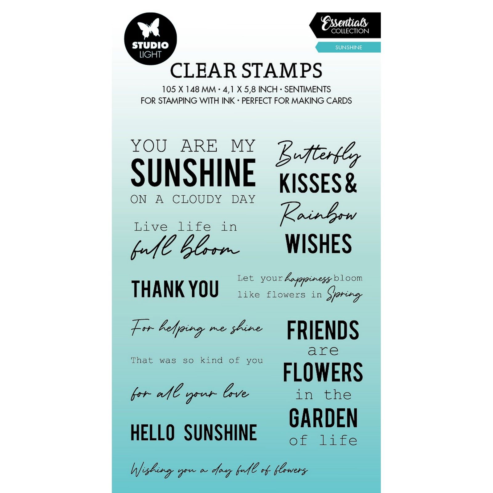 Studio Light • Essentials Clear Stamps Sunshine Sentiments