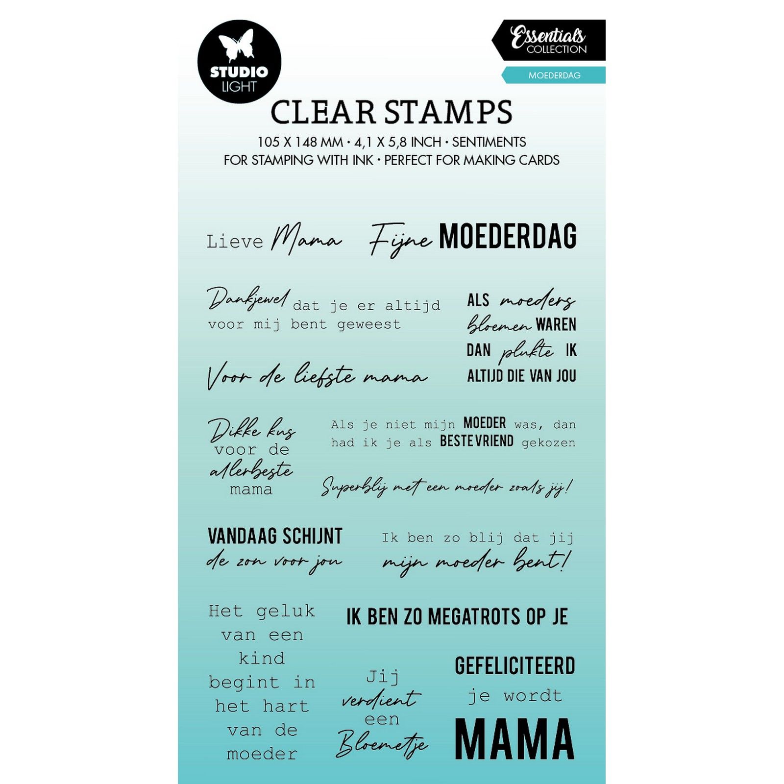 Studio Light • Essentials Clear Stamp Mothersday Texts