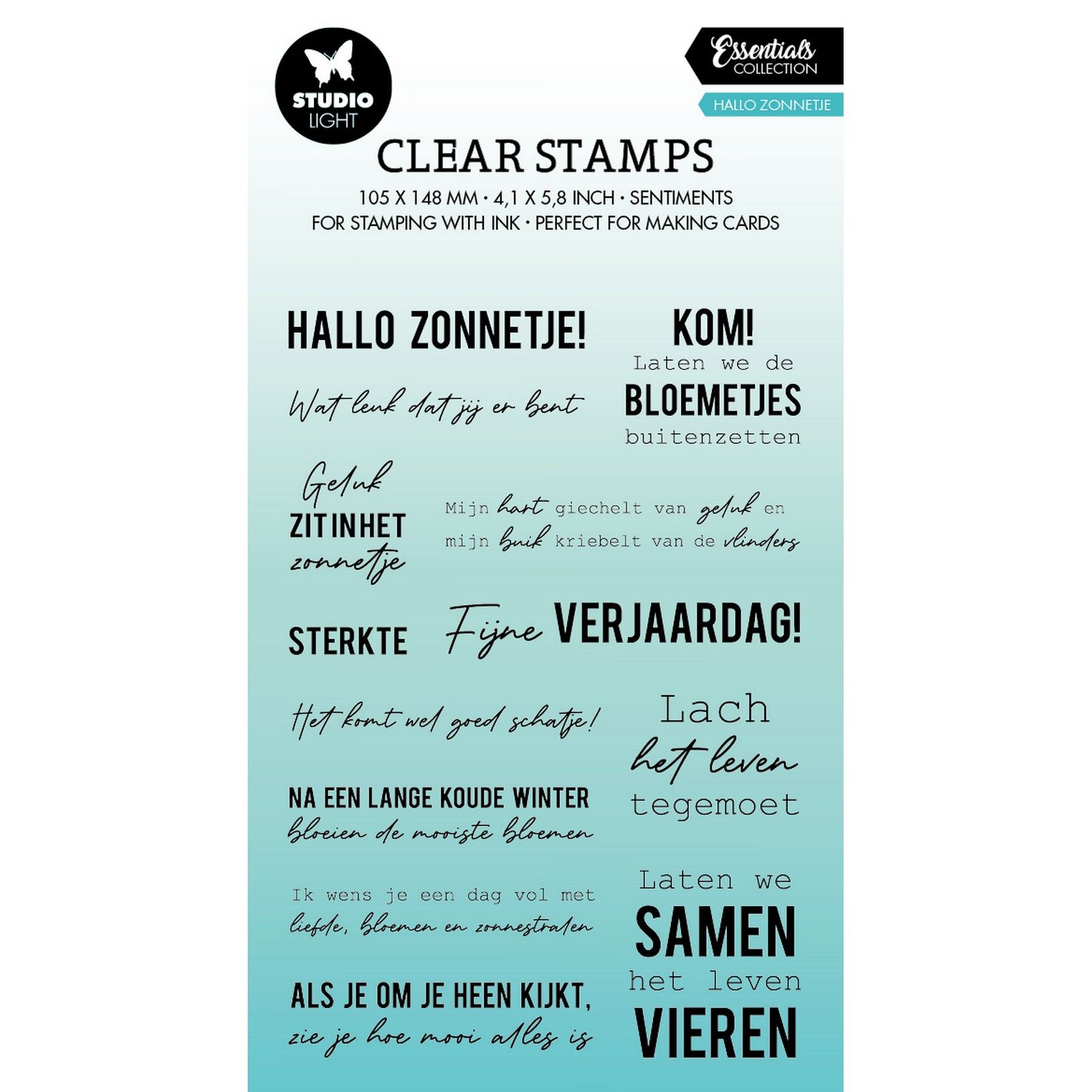 Studio Light • Essentials Clear Stamp Sunny Texts 