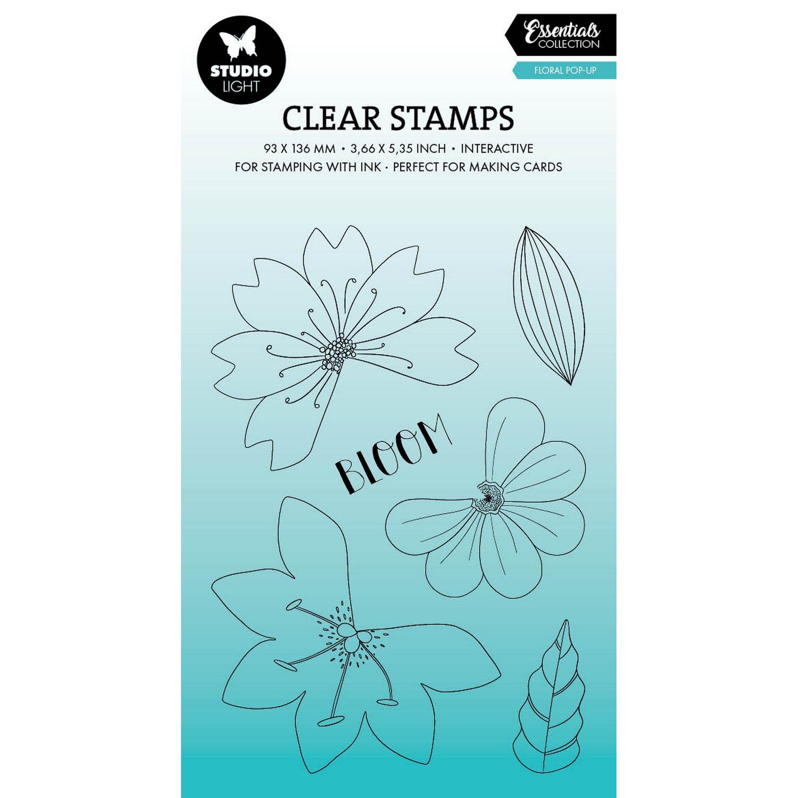 Studio Light • Essentials Clear Stamp Floral Pop-Up