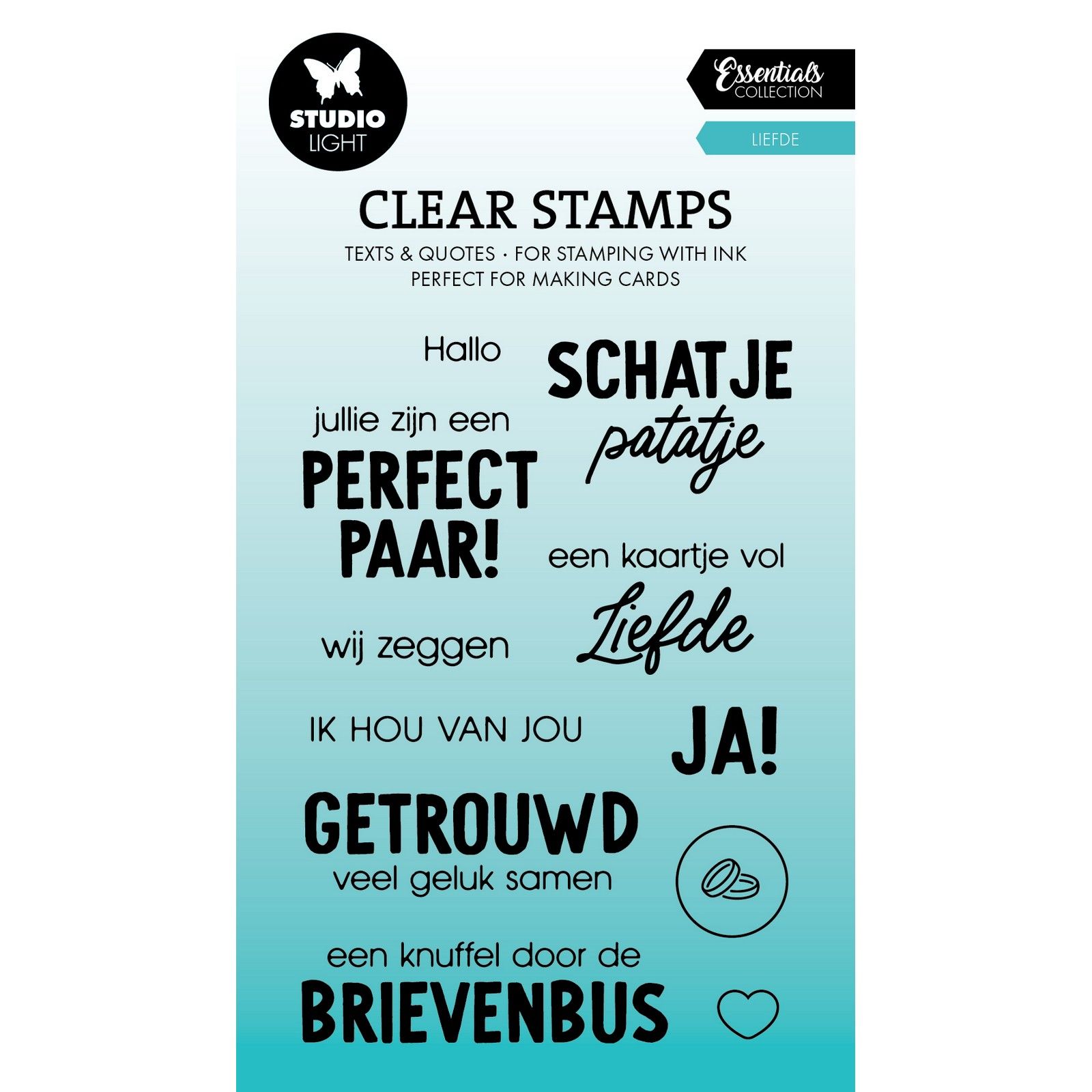 Studio Light • Essentials Clear Stamp Liefde
