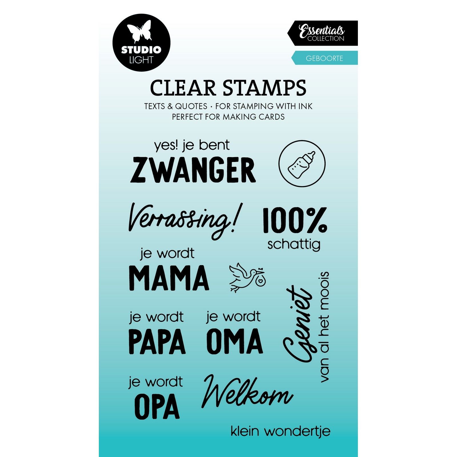Studio Light • Essentials Clear stamp Geboorte