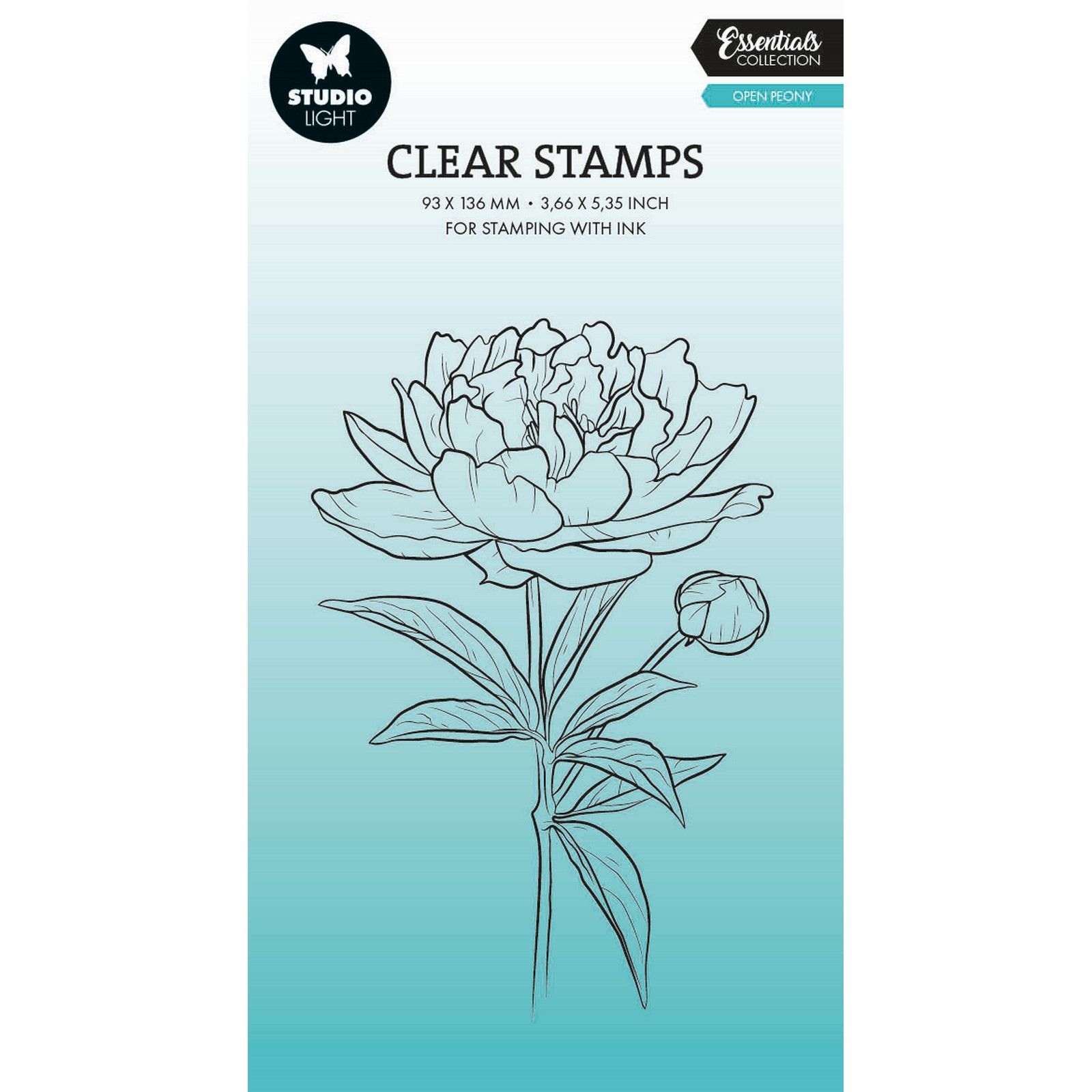 Studio Light • Essentials Clear Stamp Open peony