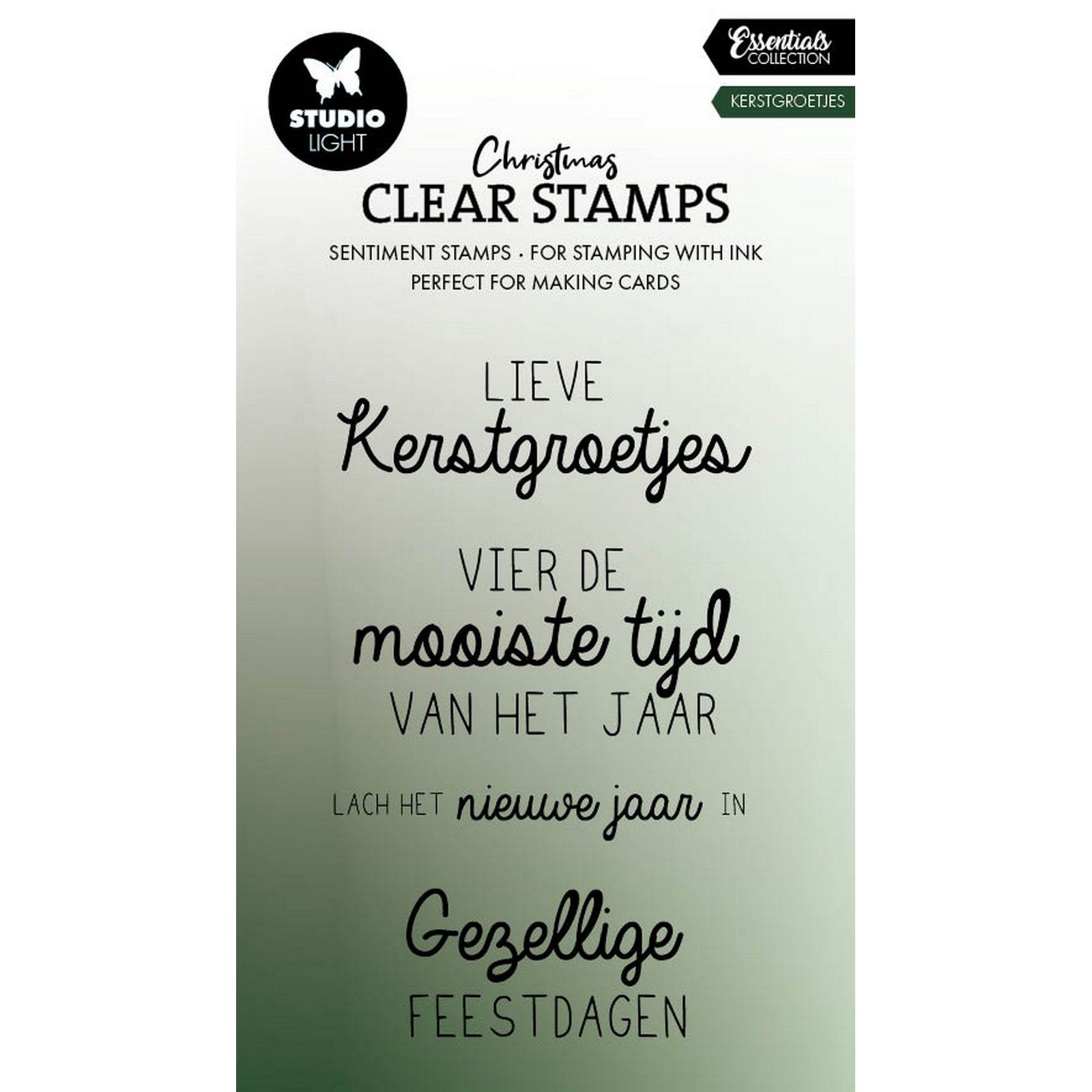 Studio Light • Essentials Clear Stamp Kerstgroetjes