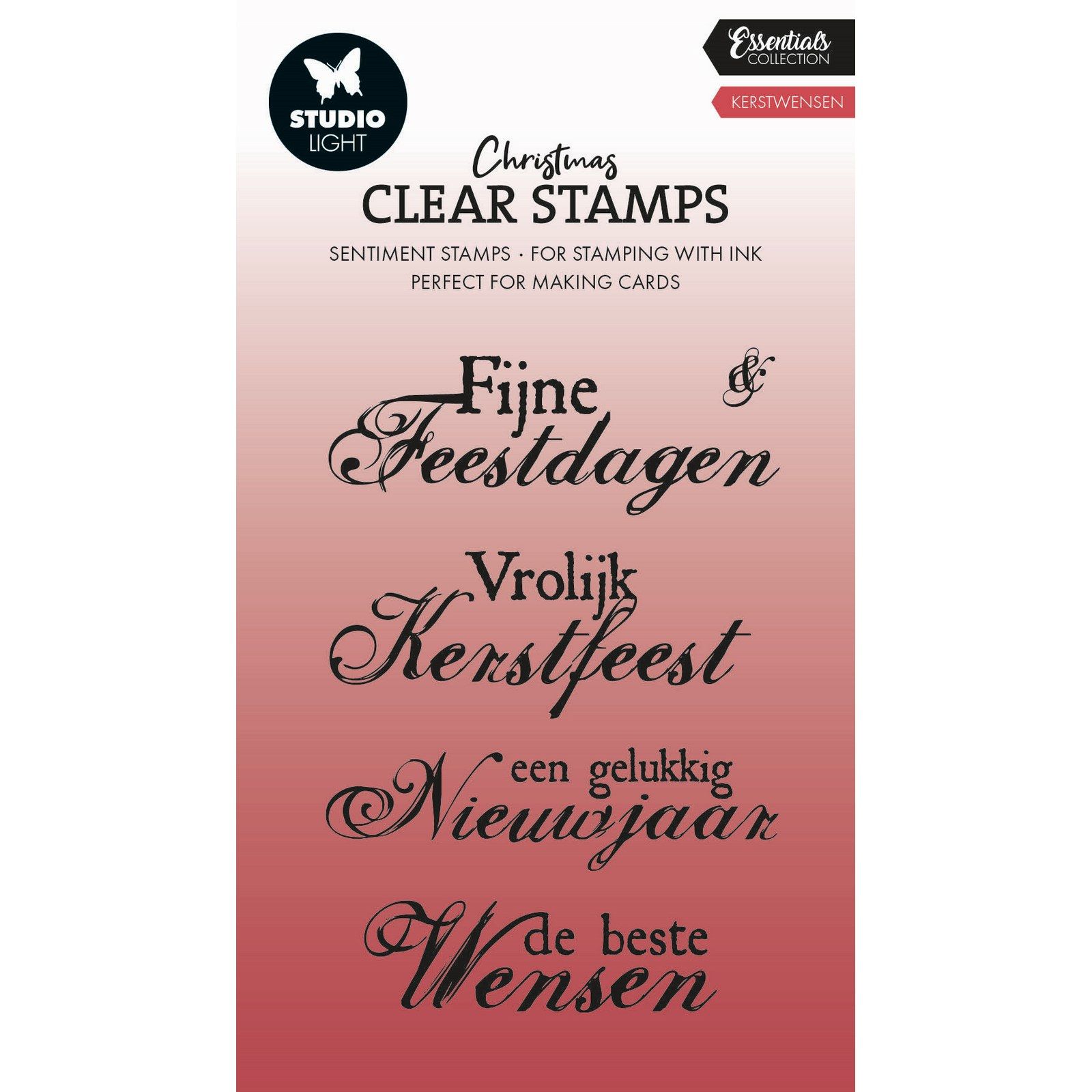 Studio Light • Essentials Clear Stamp Kerstwensen