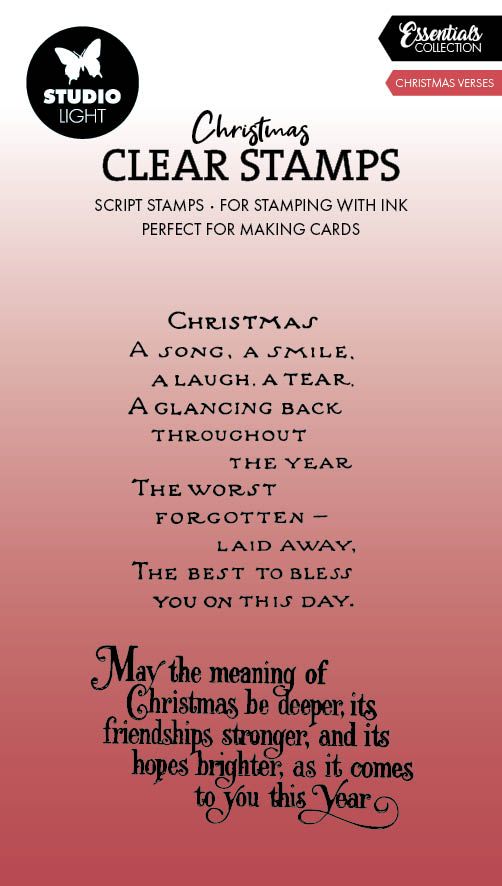 Studio Light • Essentials Clear Stamp Christmas verses