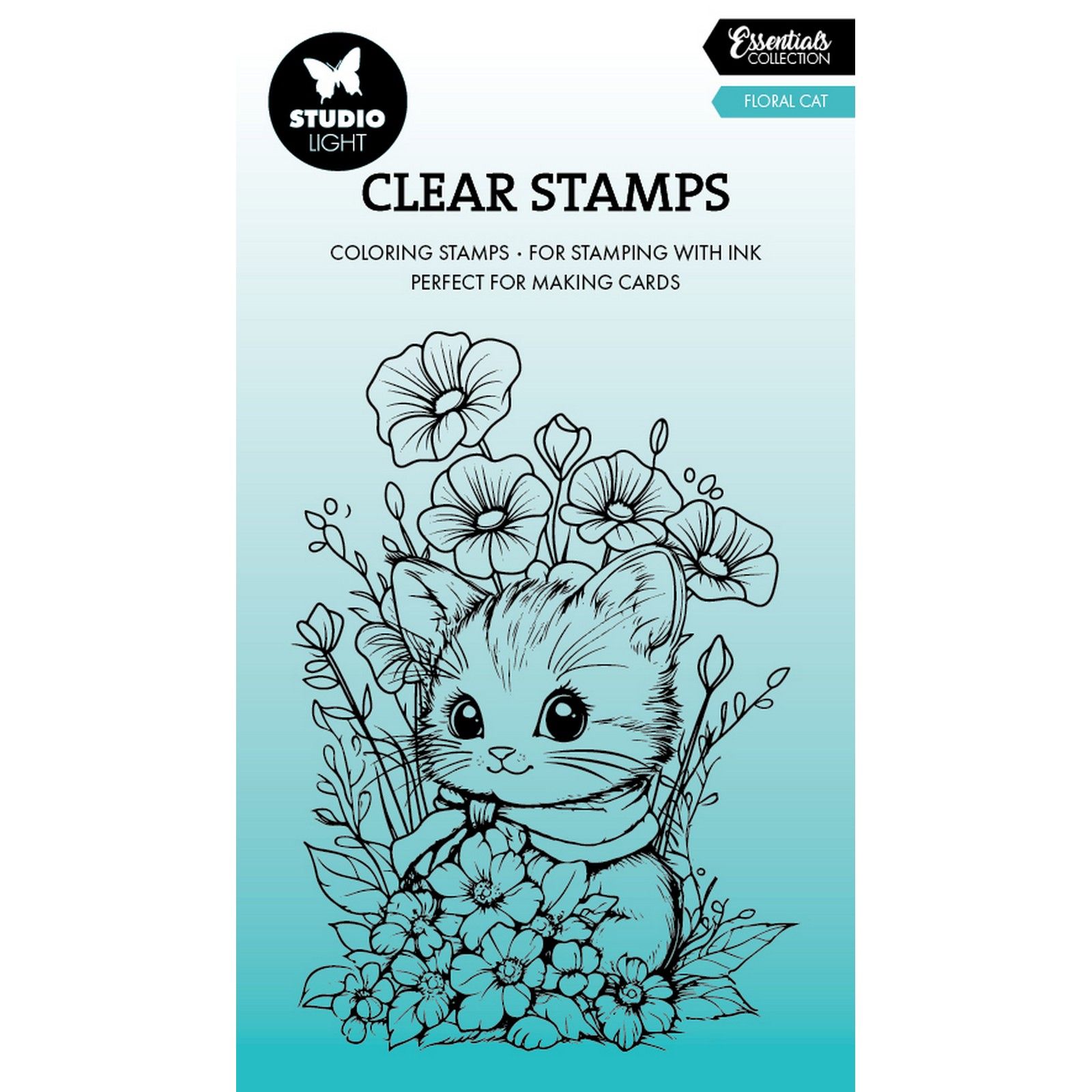 Studio Light • Essentials Clear Stamp Floral Cat