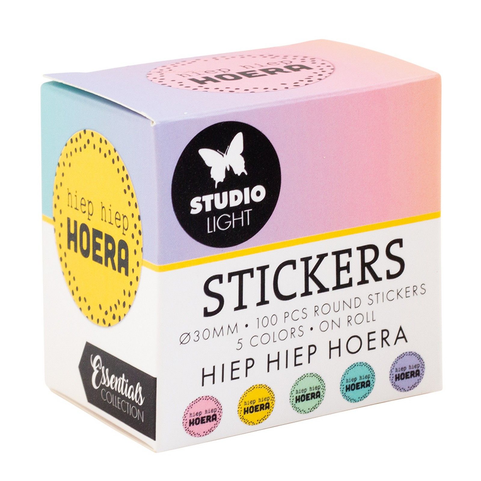 Studio Light • Essentials Ø30mm Stickers HIEP HIEP HOERA