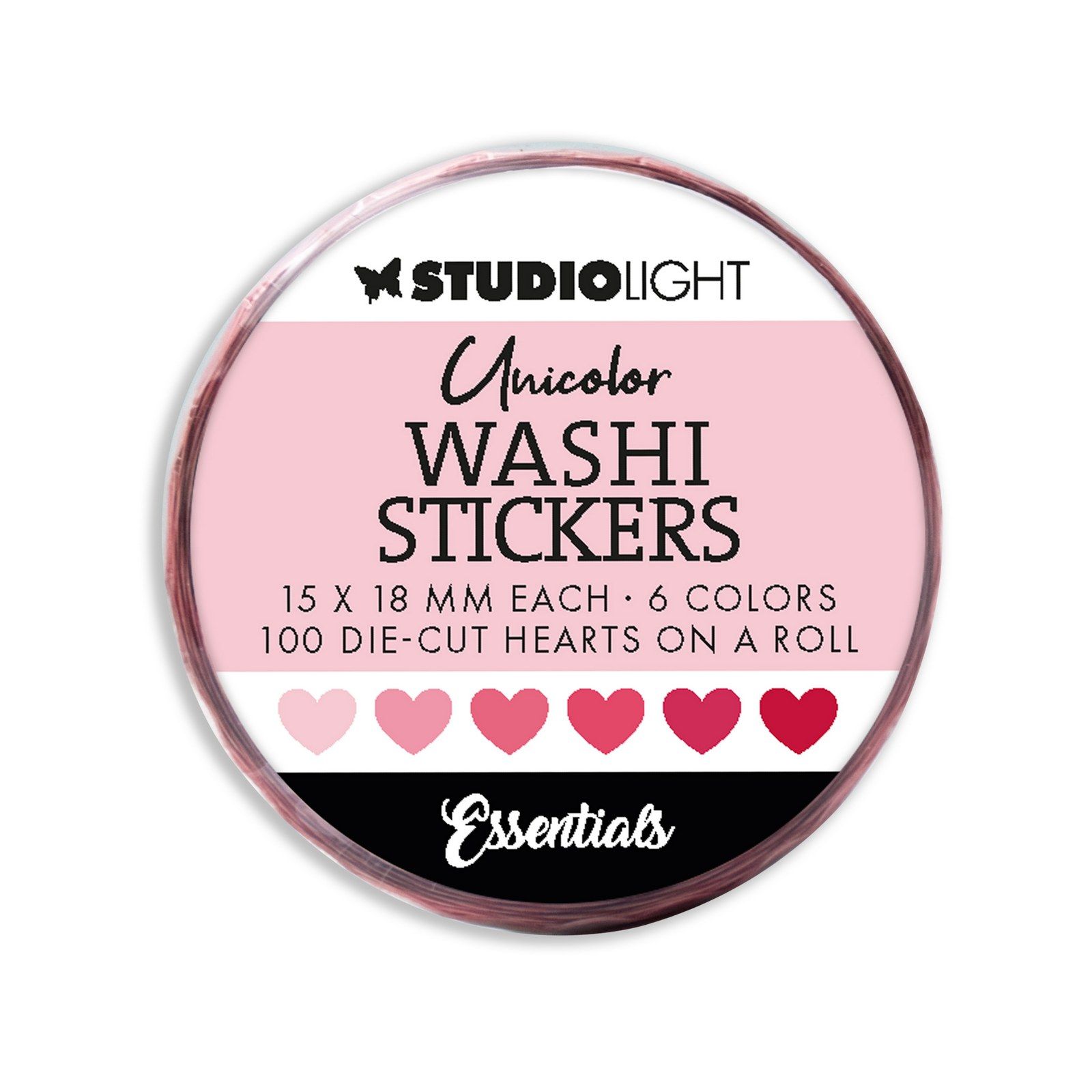 Studio Light • Essentials Washi Die-Cut Stickers Pinks