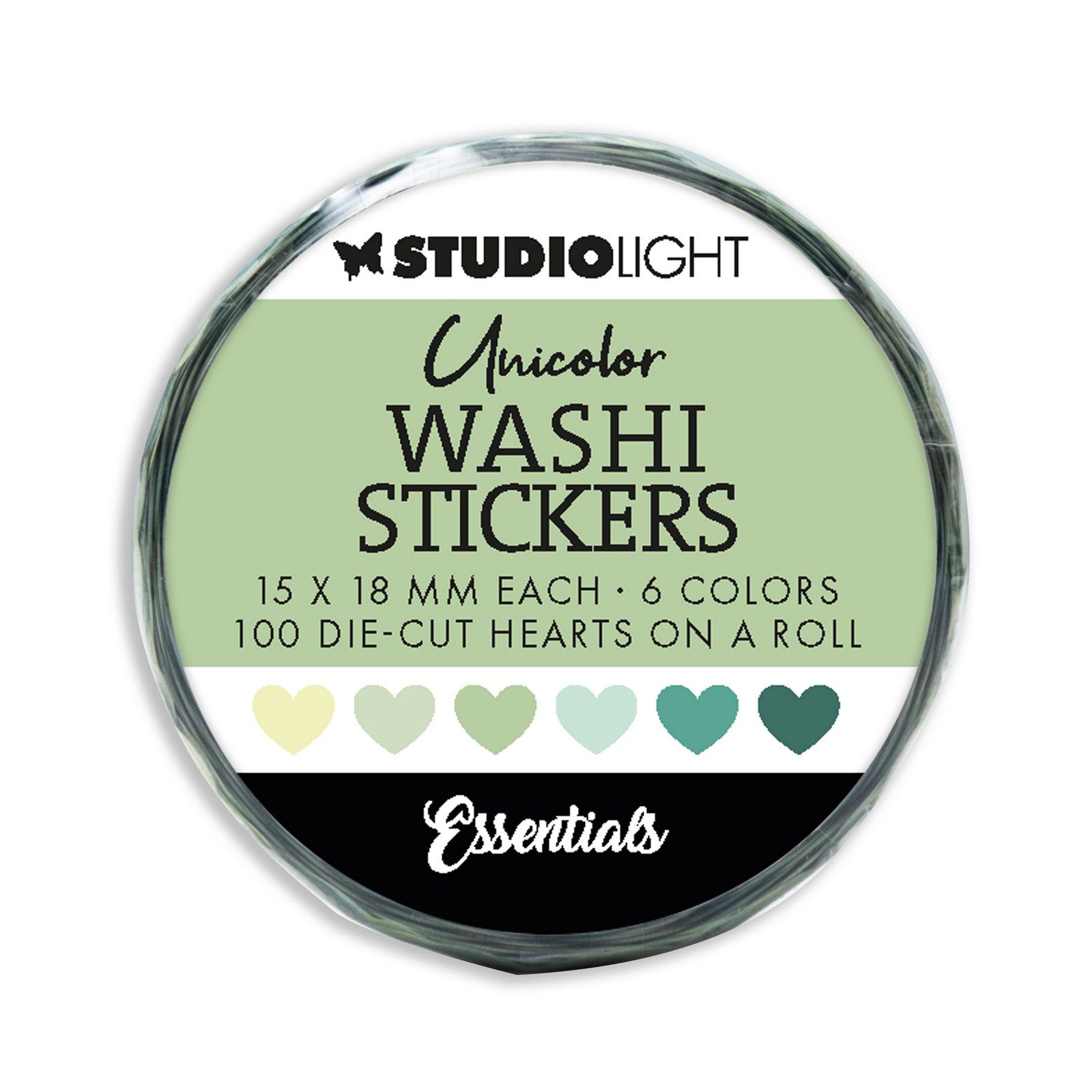 Studio Light • Essentials Washi Die-Cut Stickers Greens