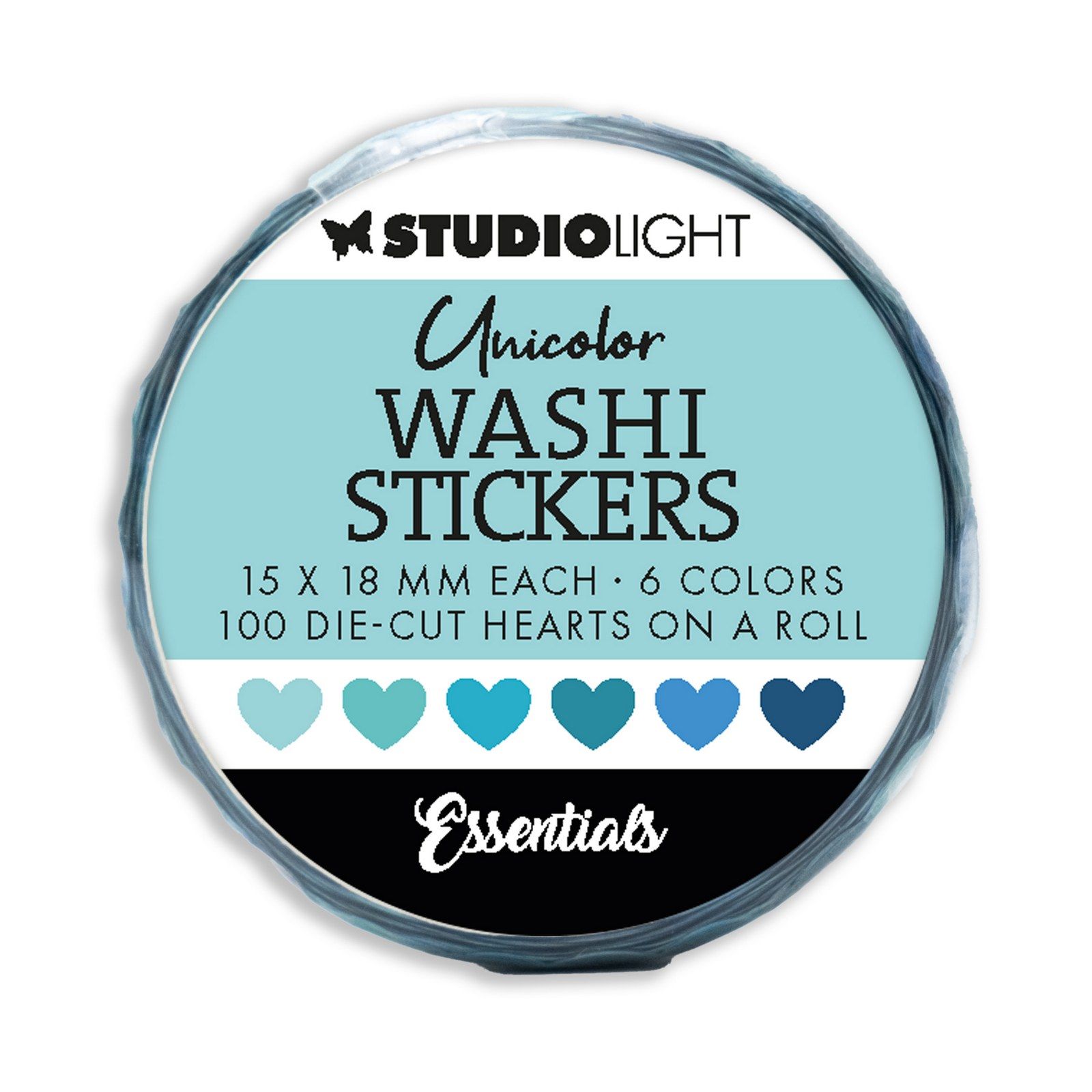 Studio Light • Essentials Washi Die-Cut Stickers Blues