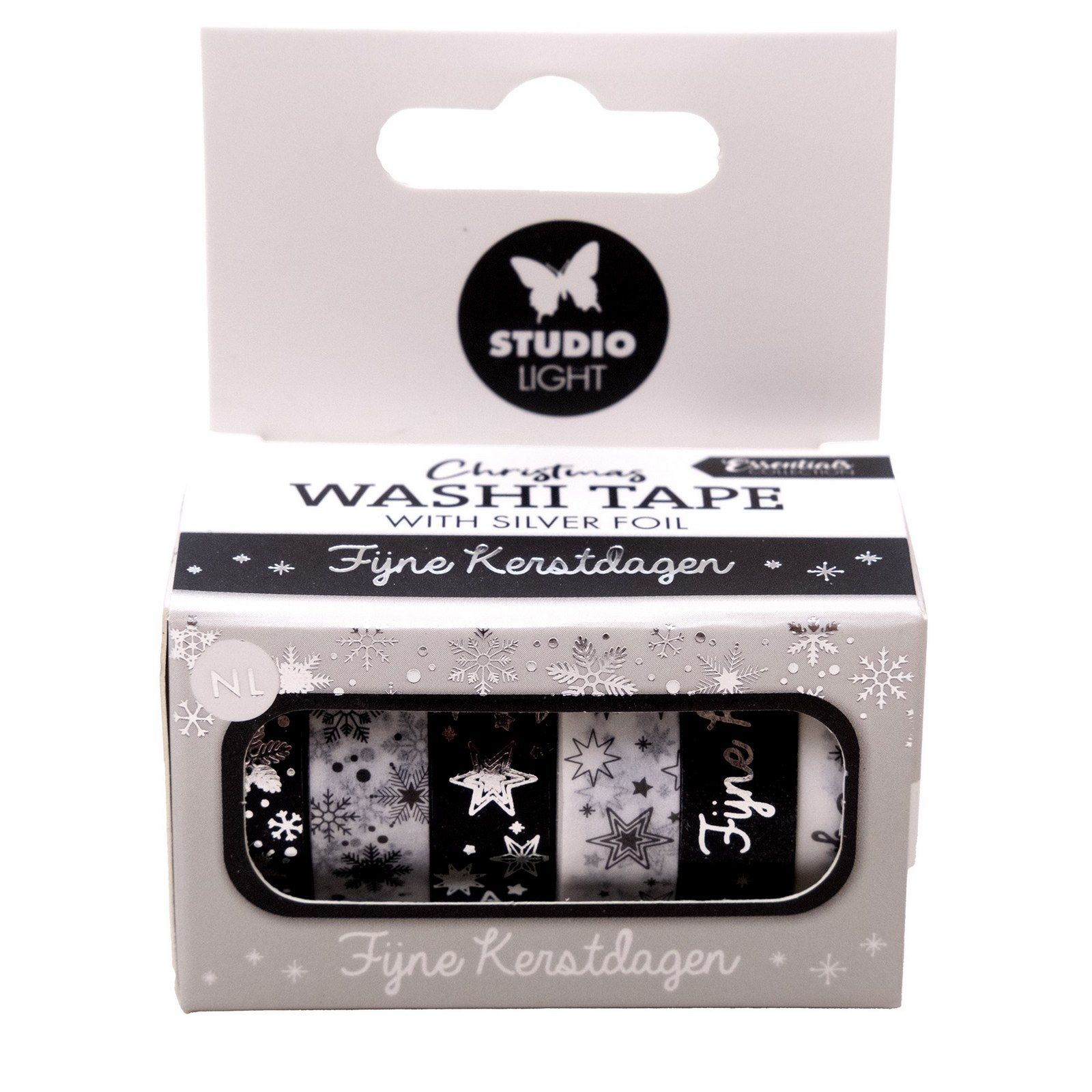 Studio Light • Essentials Washi Tape Black & White NL Silver