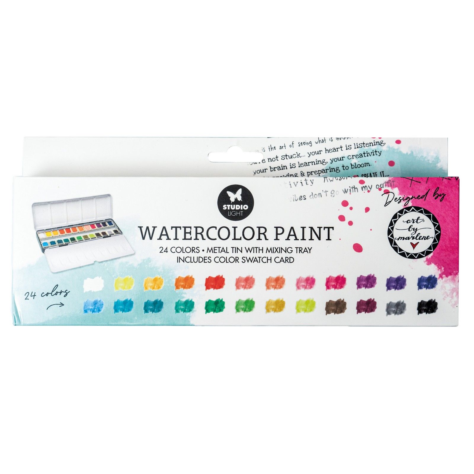 Studio Light  • Essentials Watercolor Paint 24 Colors