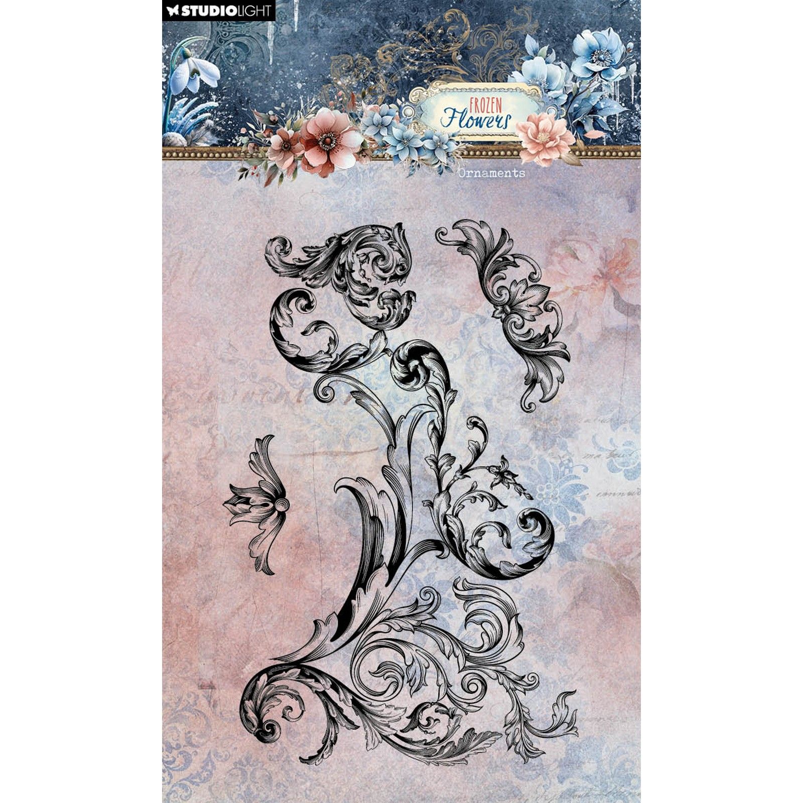 Studio Light • Frozen Flowers Clear Stamps Ornaments