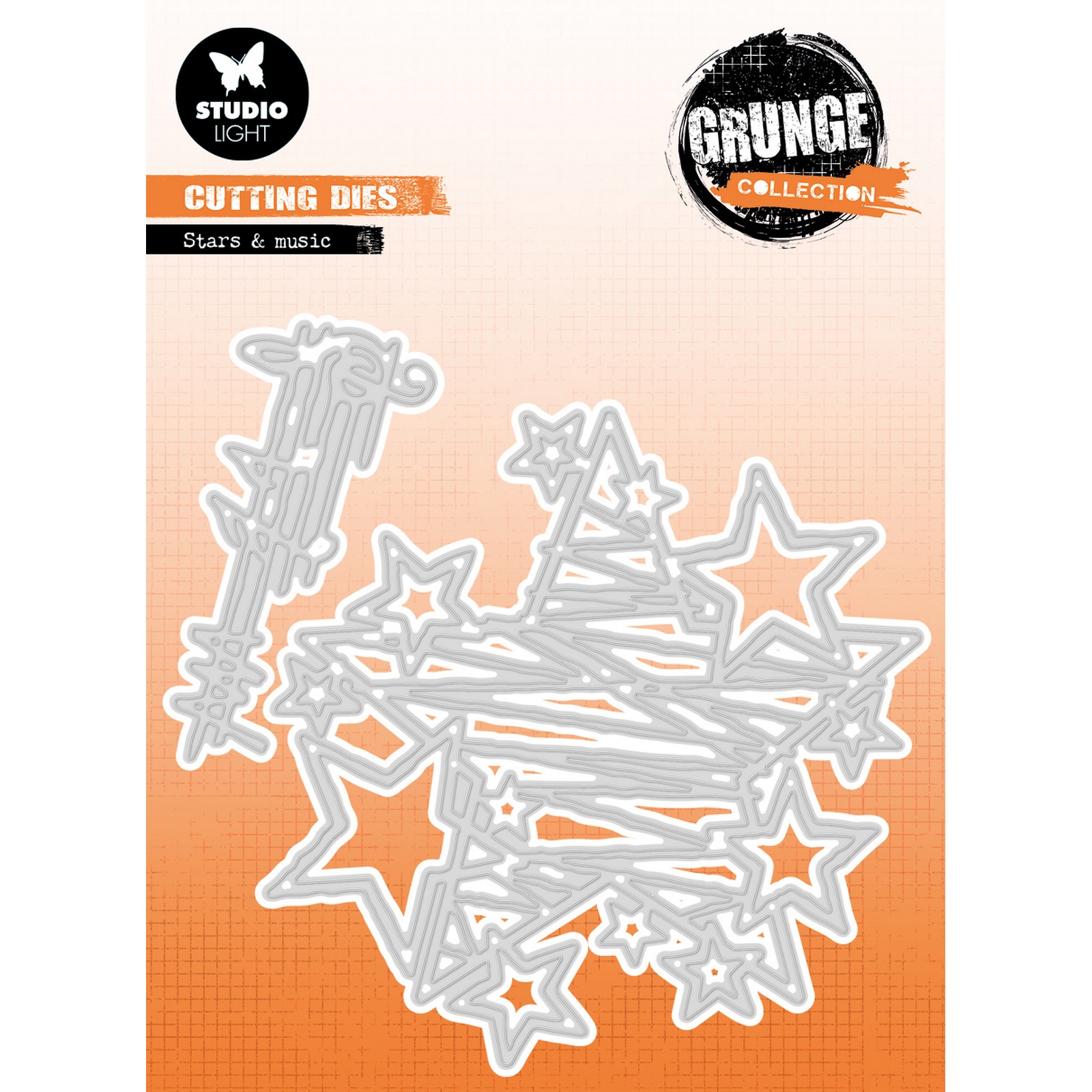 Studio Light • Grunge Collection Cutting Die Grit Lines