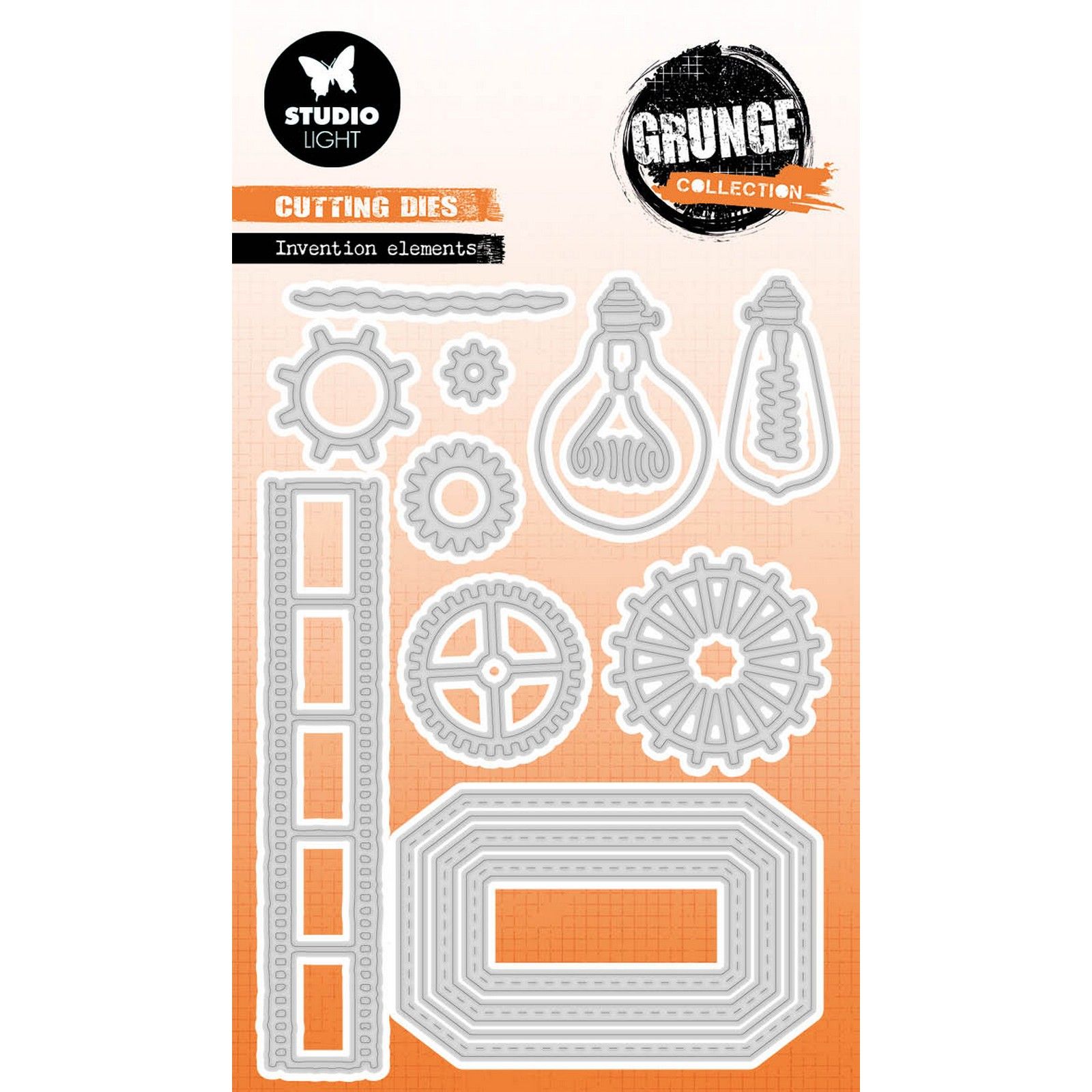 Studio Light • Grunge Collection Cutting Die Invention Elements