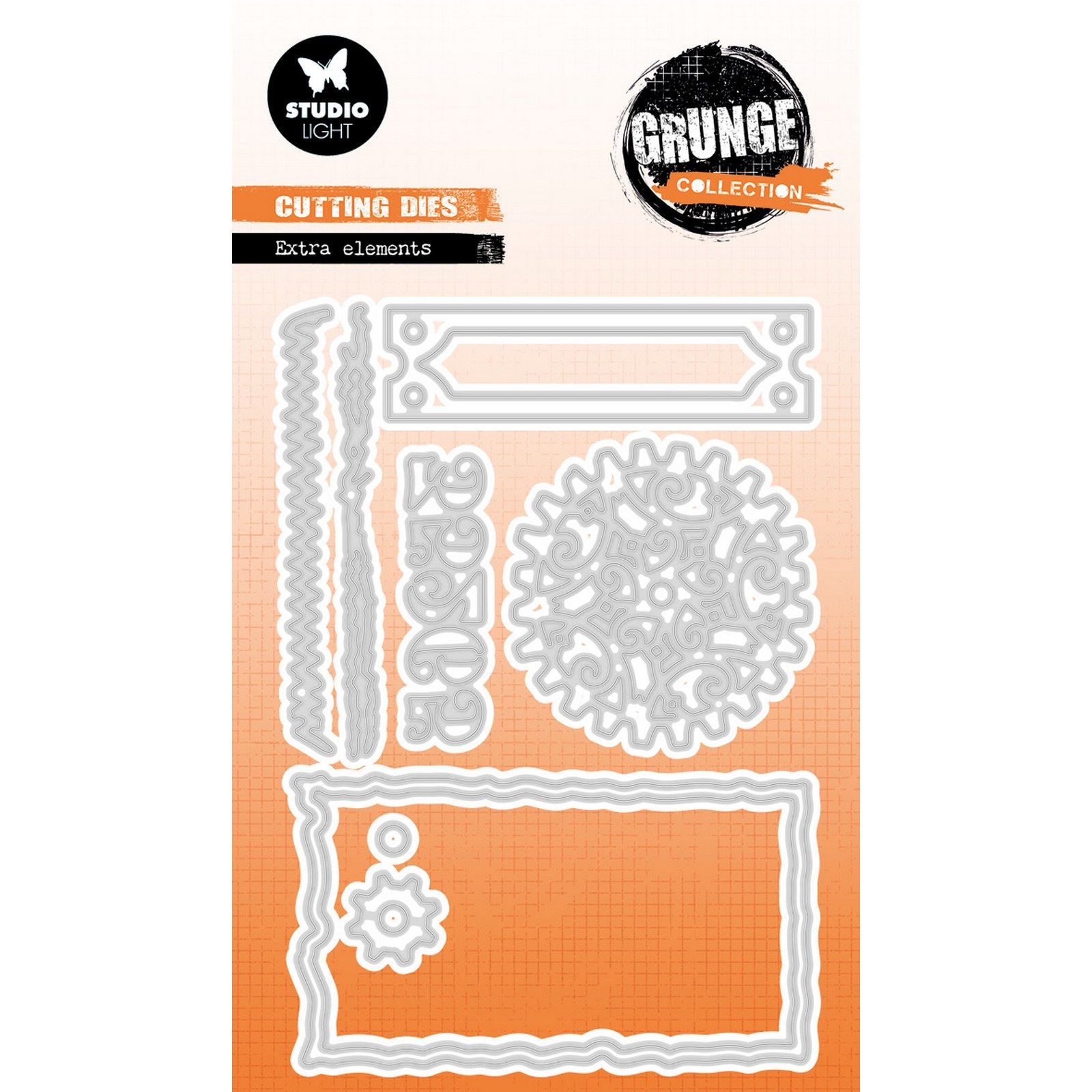 Studio Light • Grunge Collection Cutting Die Extra elements