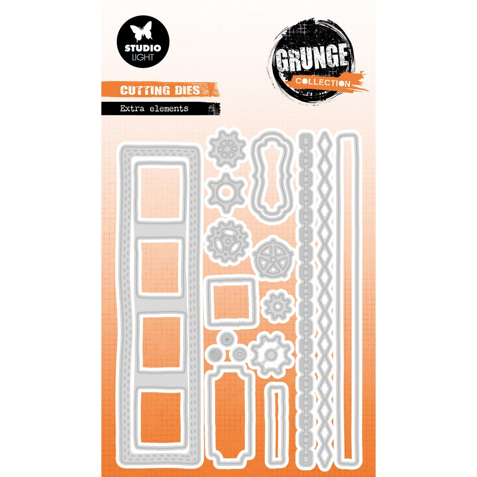 Studio Light • Grunge Collection Cutting Die Extra Elements