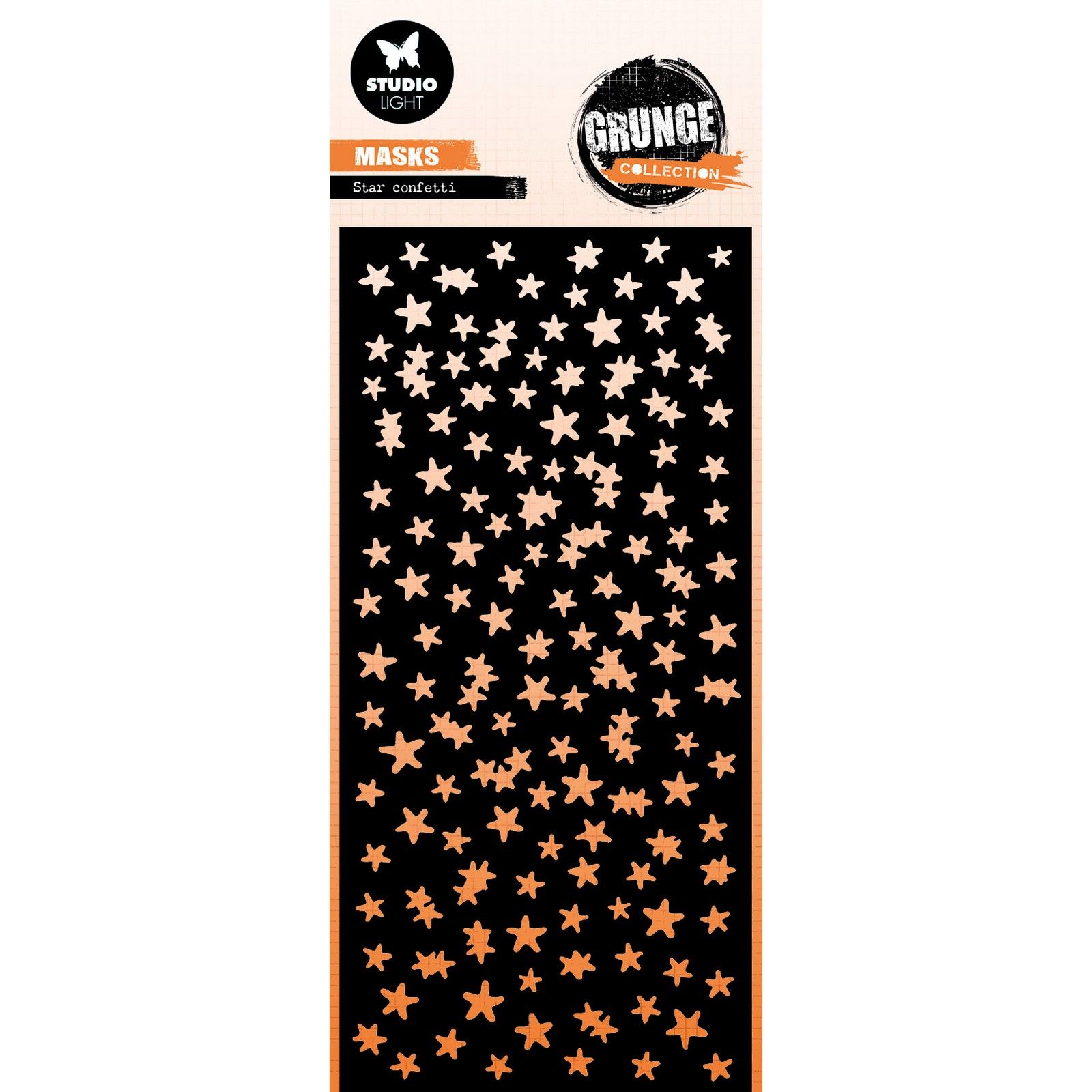 Studio Light • Grunge Collection Mask Stencil Star Confetti