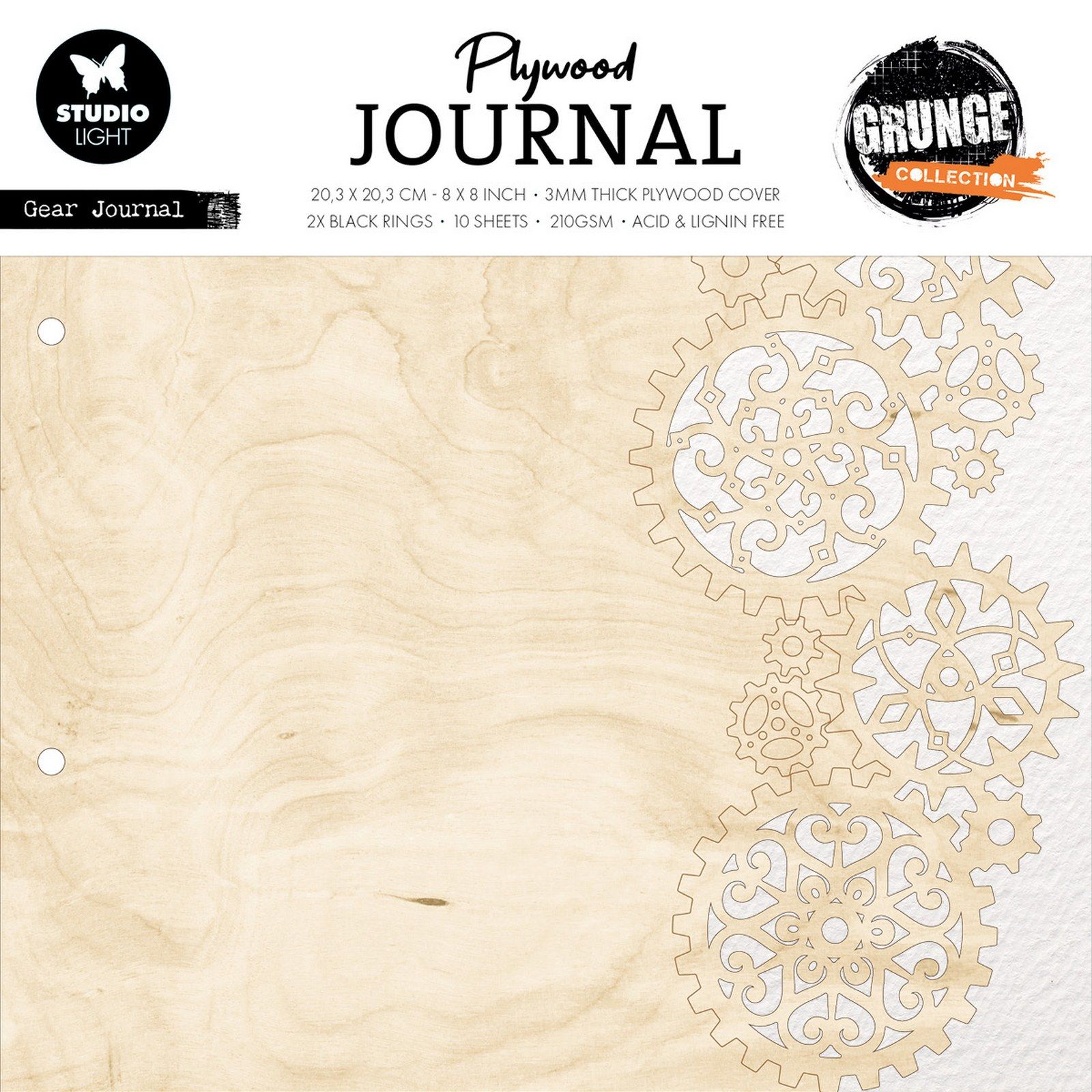 Studio Light • Grunge Collection Plywood Journal Gear