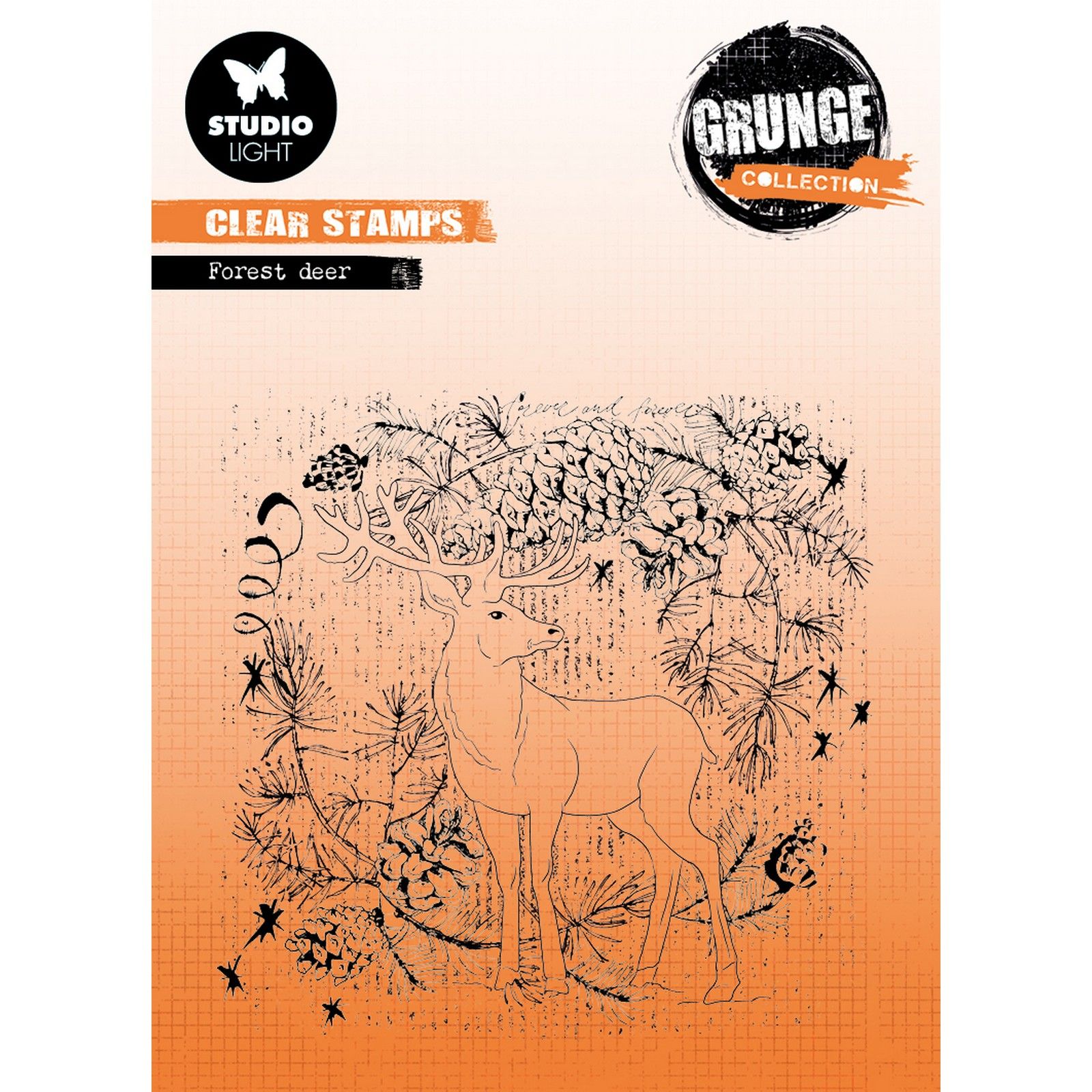 Studio Light • Grunge Collection Clear Stamp Forest Deer