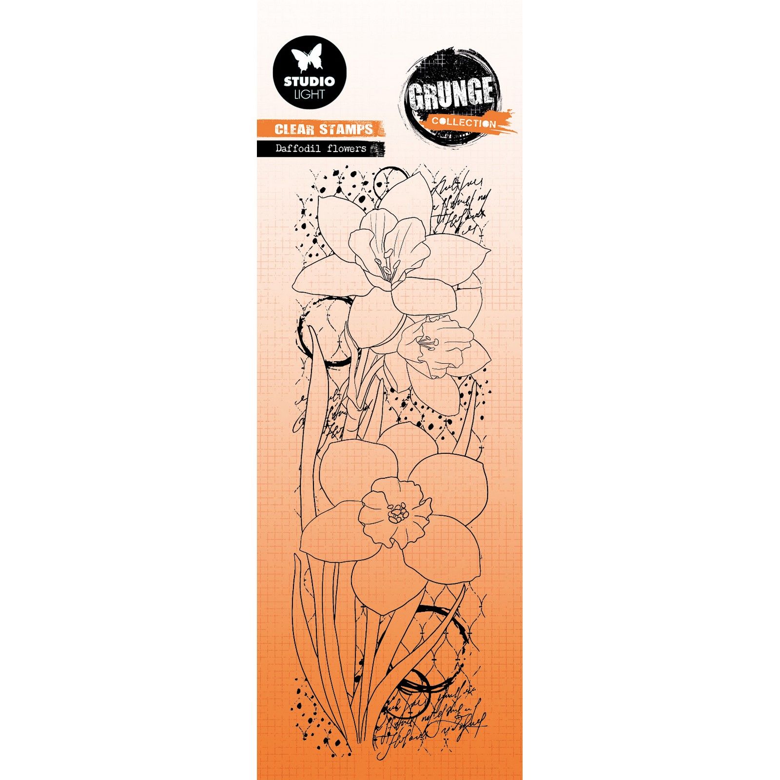Studio Light • Grunge Collection Clear Stamp Daffodil Flowers