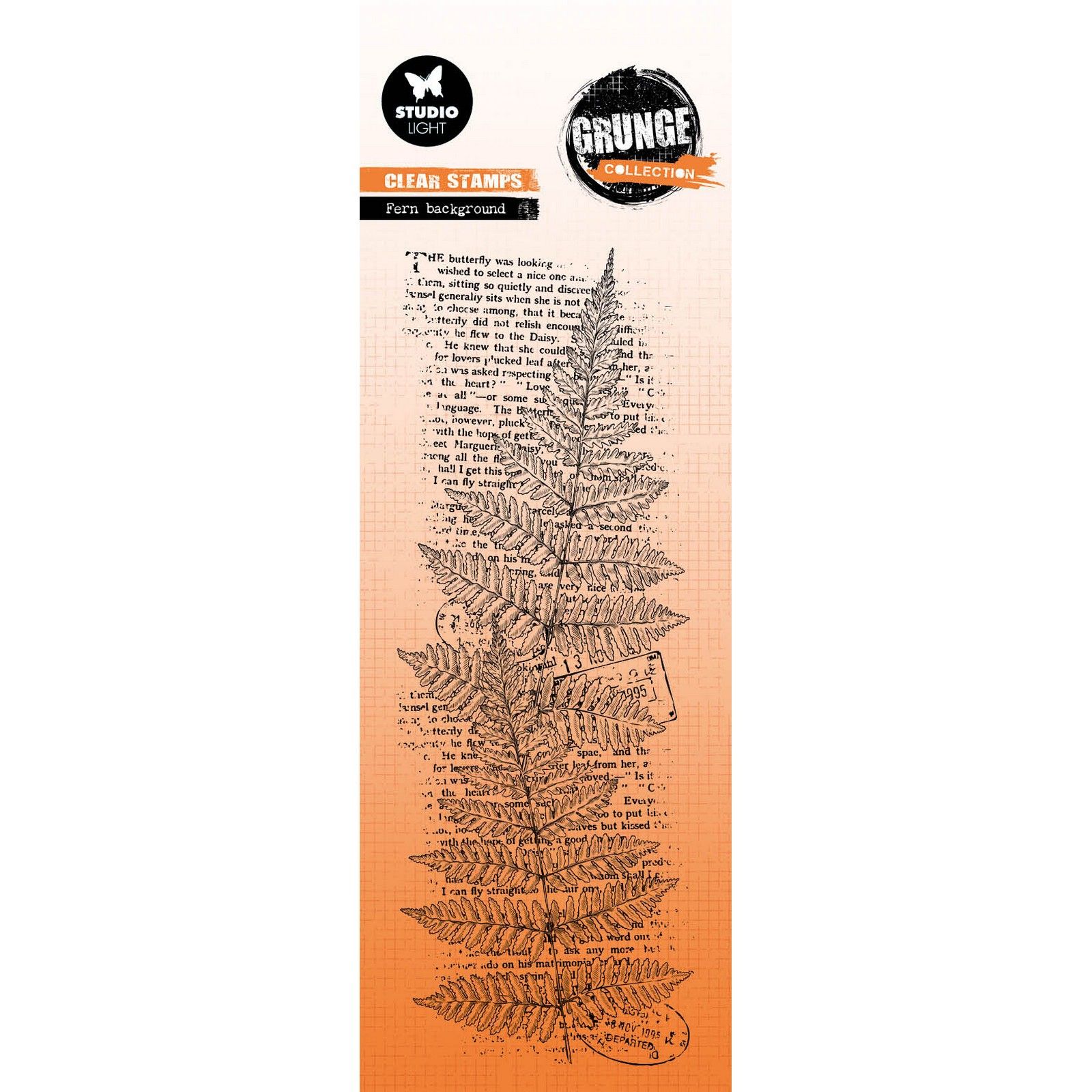 Studio Light • Grunge Collection Clear Stamp Fern Background