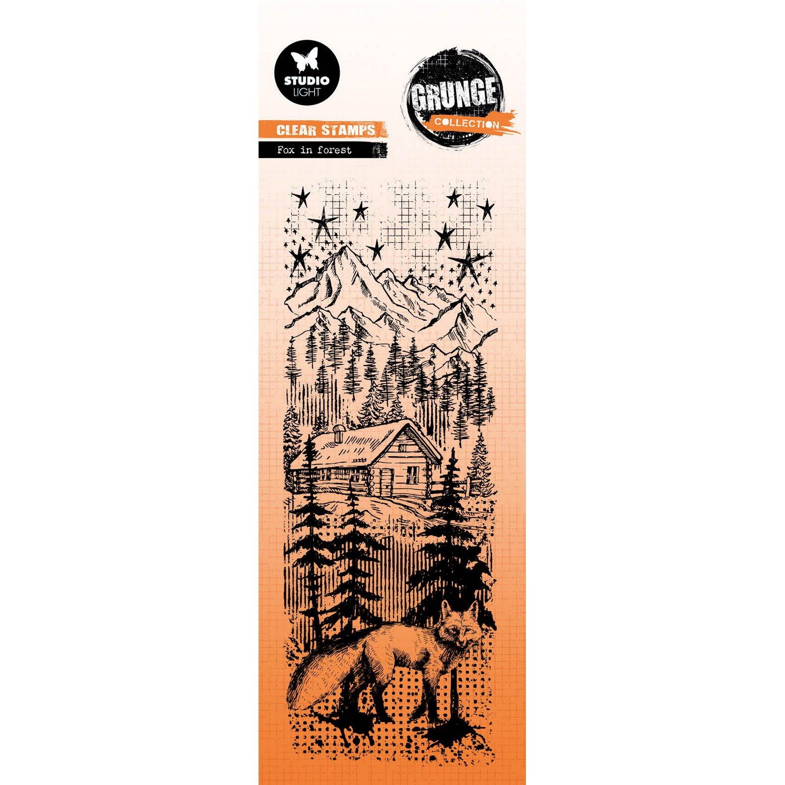 Studio Light • Grunge Collection Clear Stamp Fox In Forest
