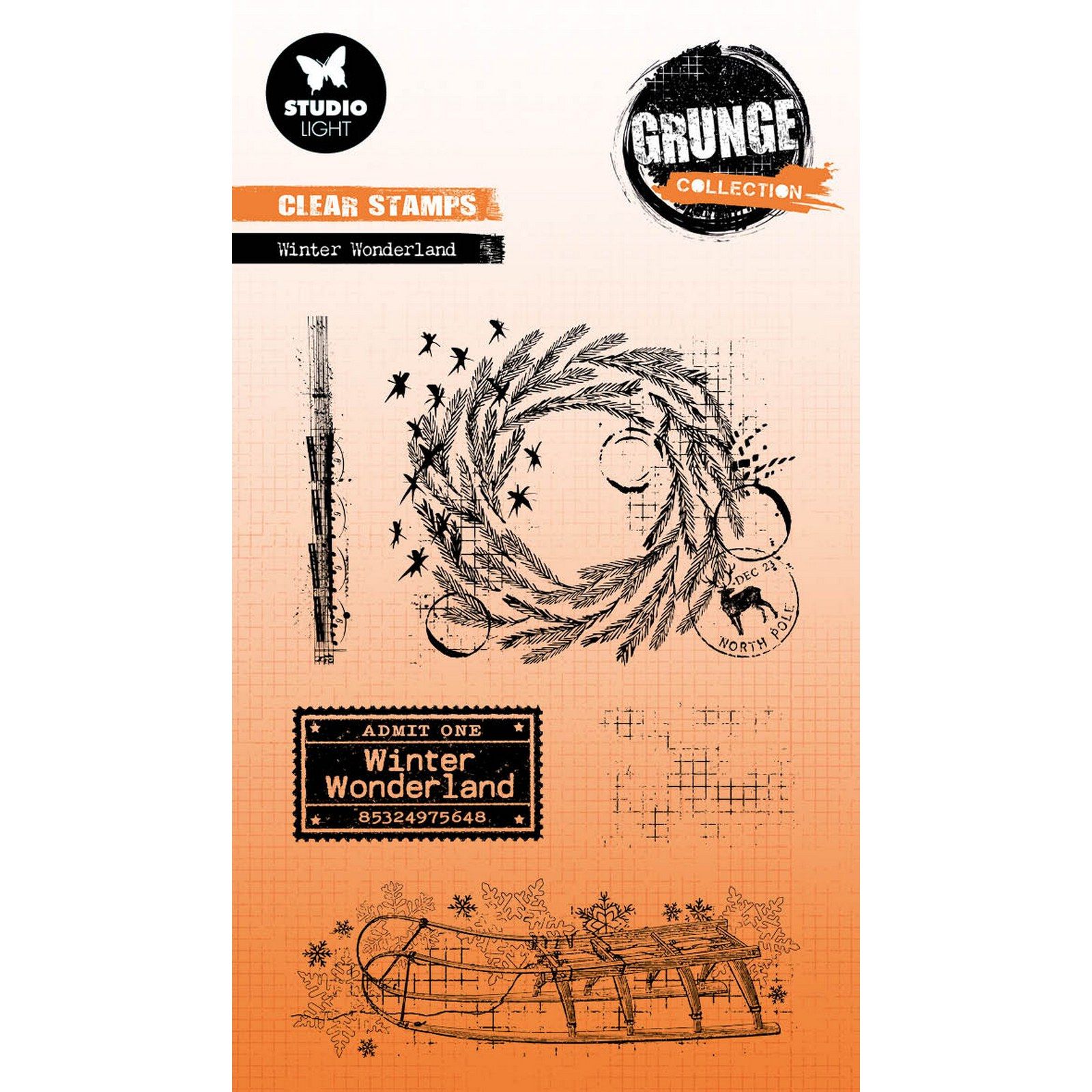 Studio Light • Grunge Collection Clear Stamp Winter Wonderland