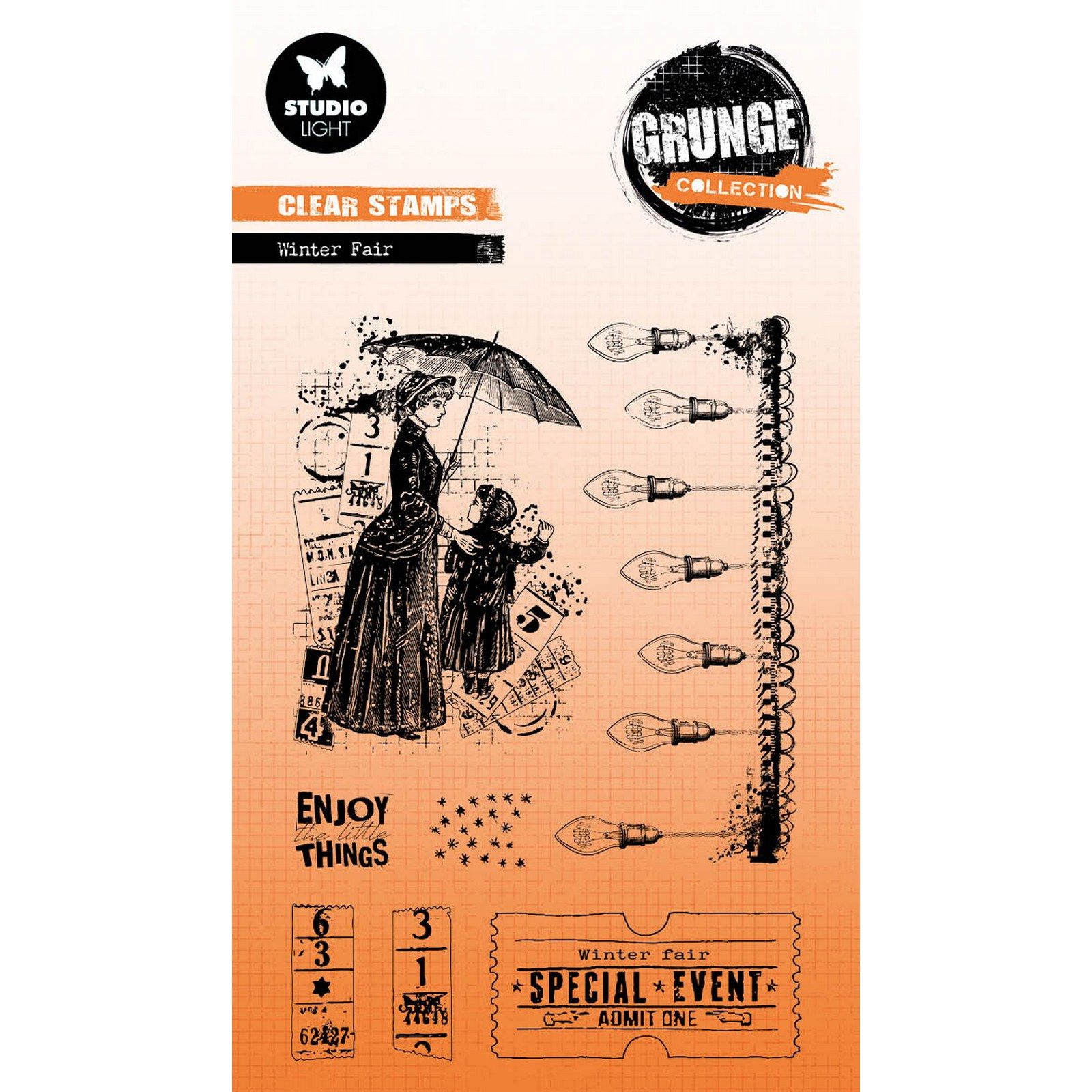 Studio Light • Grunge Collection Clear Stamp Winter Fair