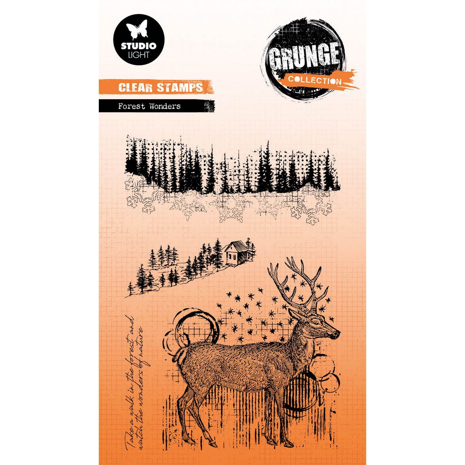 Studio Light • Grunge Collection Clear Stamp Forest Wonders