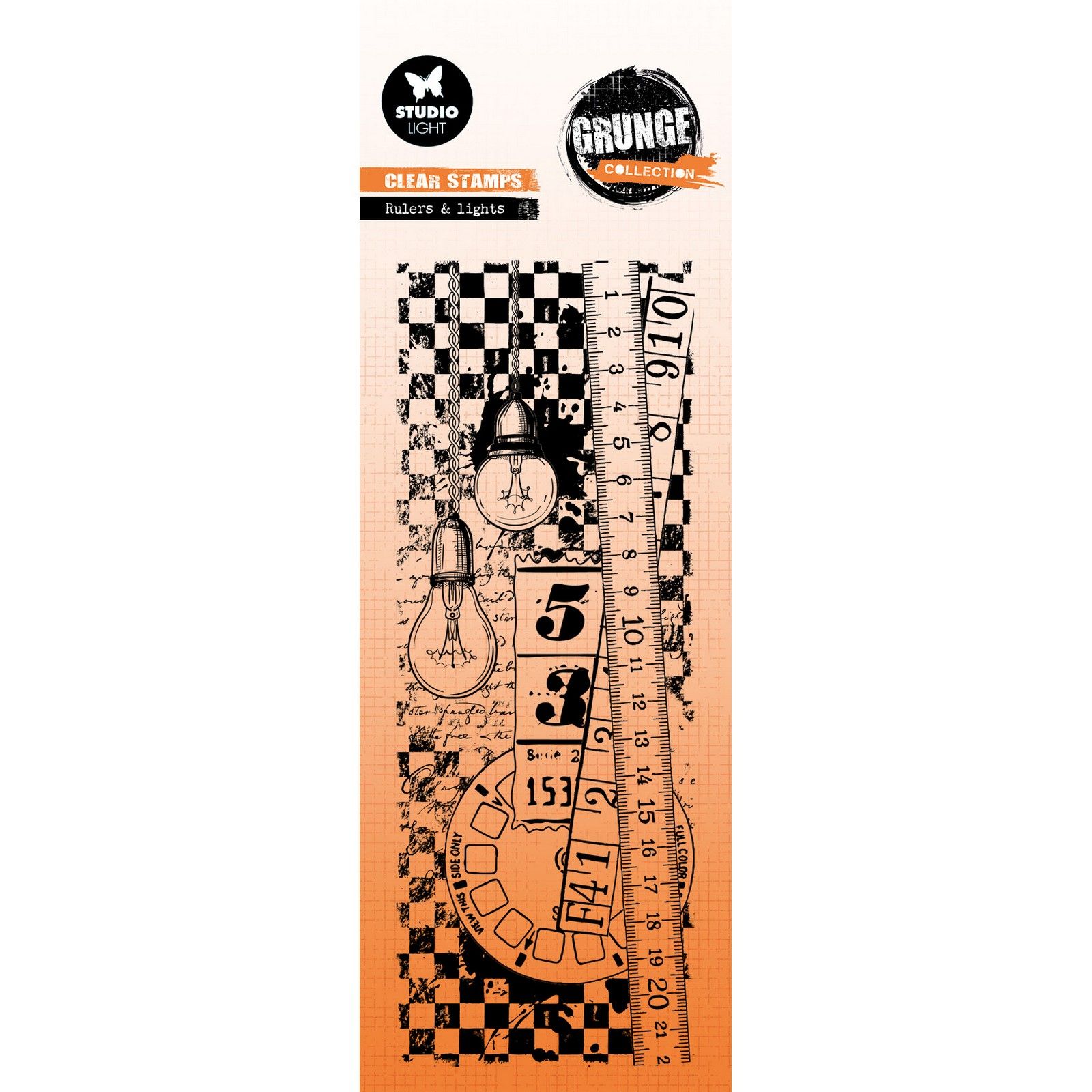 Studio Light • Grunge Collection Clear Stamp Rulers & Lights