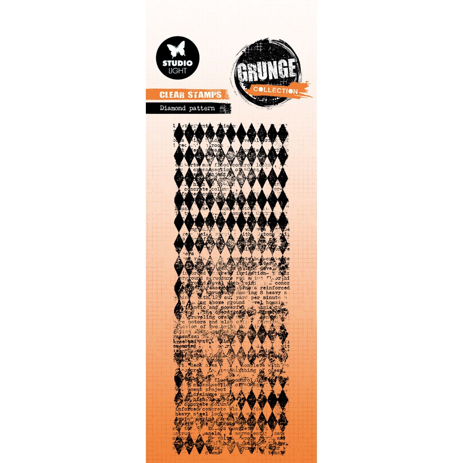 Studio Light • Grunge Collection Clear Stamp Diamond Pattern