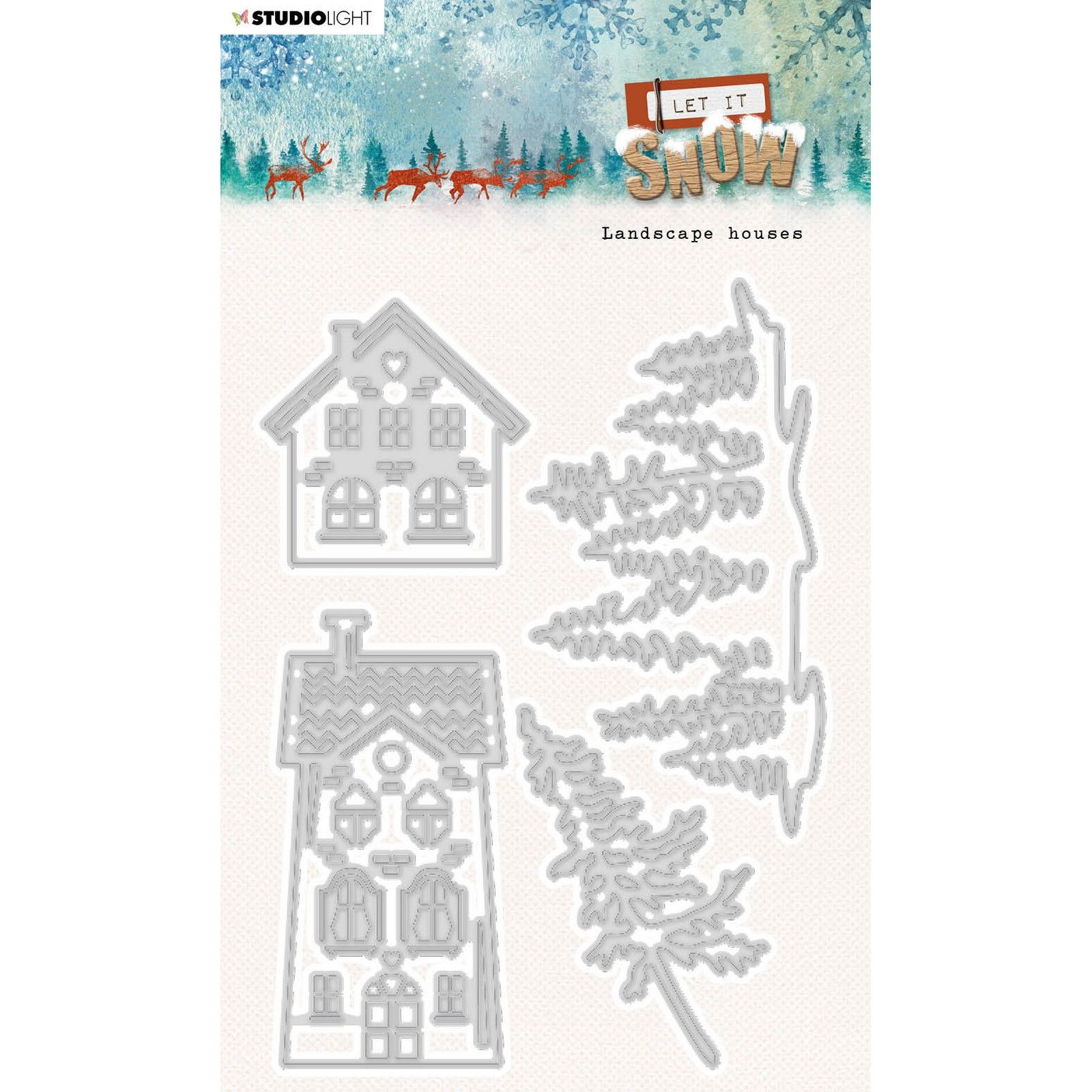 Studio Light • Let It Snow Fustella Da Taglio Landscape Houses