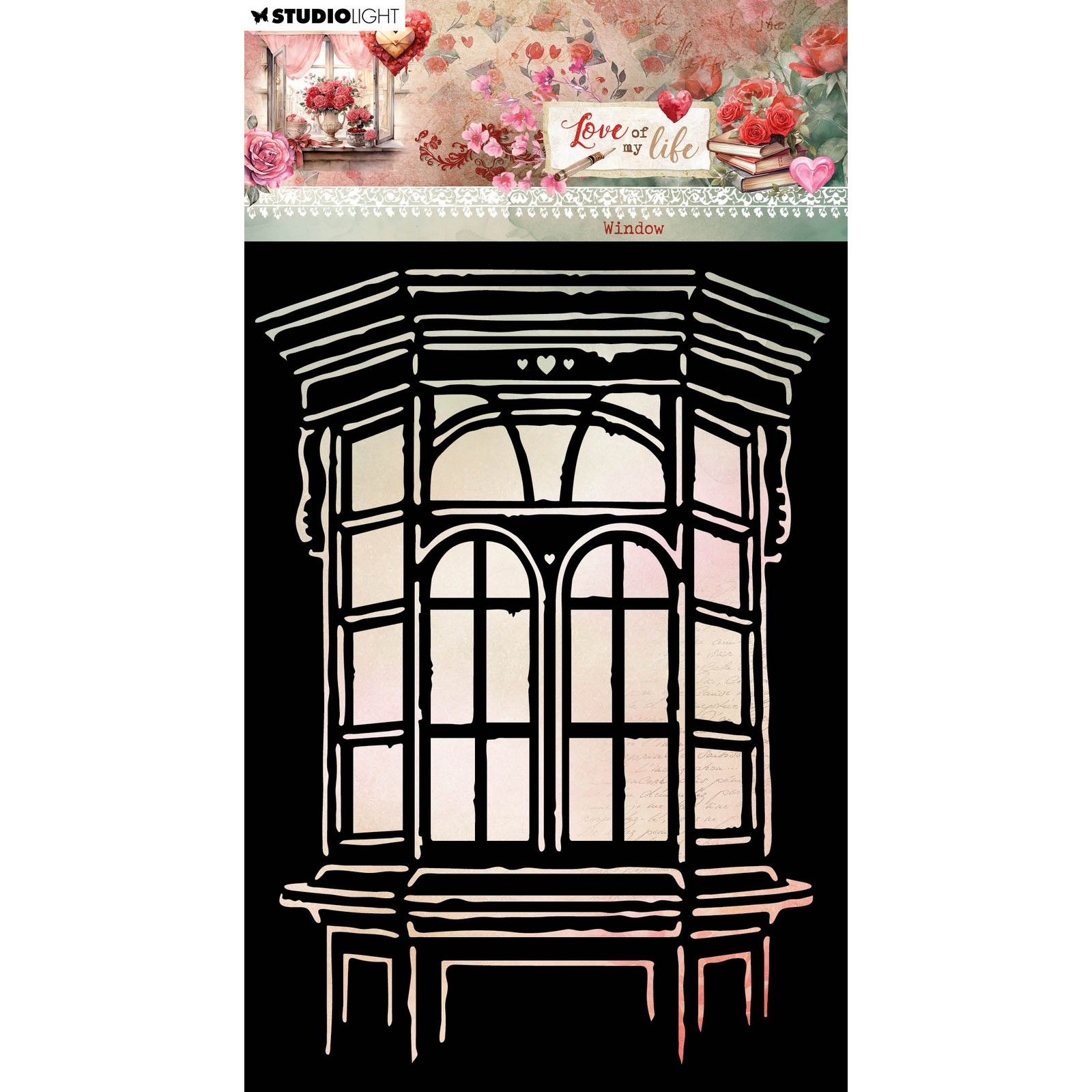 Studio Light • Love of My Life Mask Stencil Window
