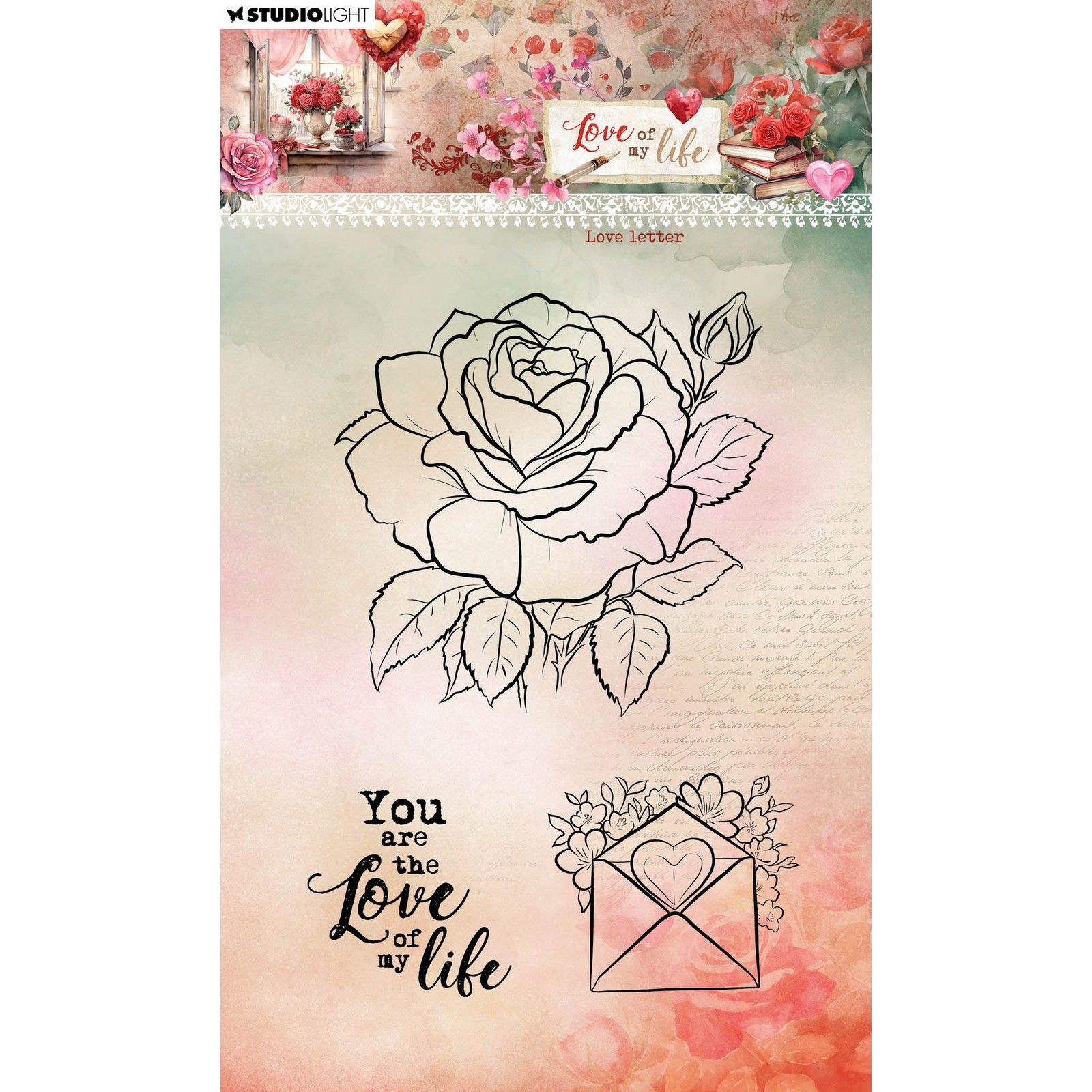 Studio Light • Love of My Life Clear Stamps Love Letter