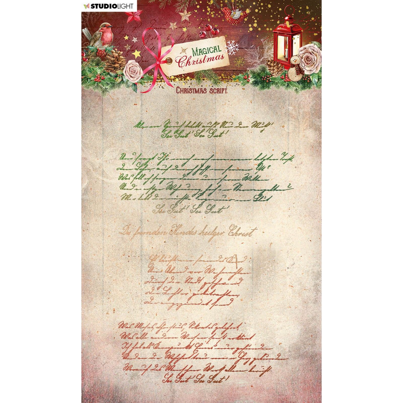 Studio Light • Magical Christmas Silikonstempel Christmas Script