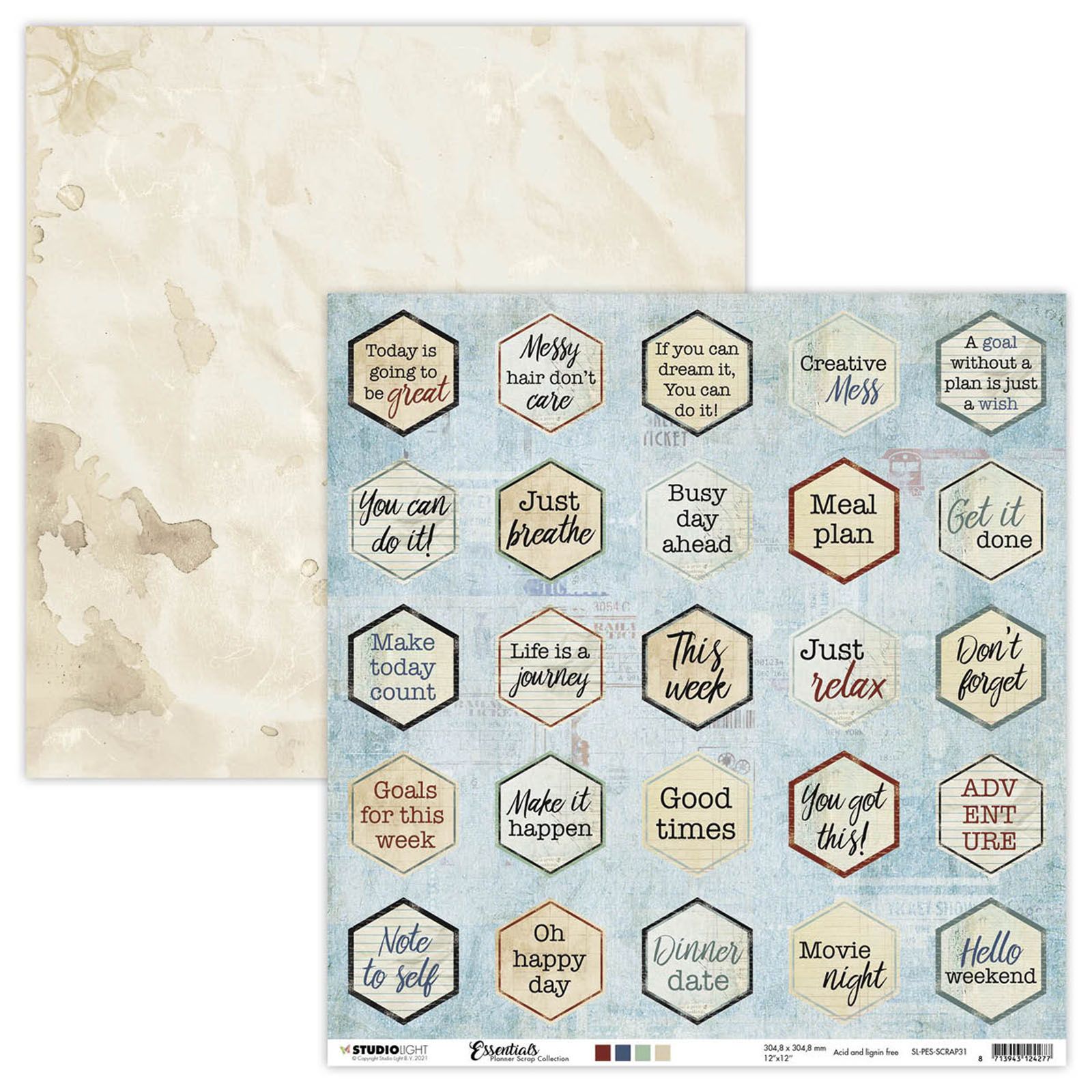 Studio Light • Essentials scrap planner Etiquetas de texto Nr.31