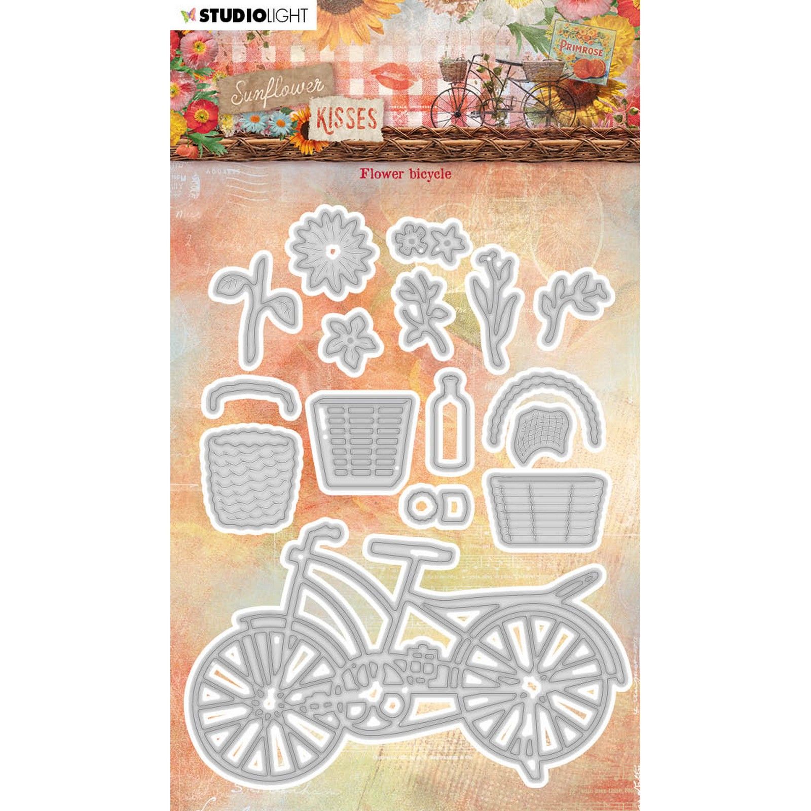 Studio Light • Sunflower Kisses Cutting Dies Sunflower Bicycle