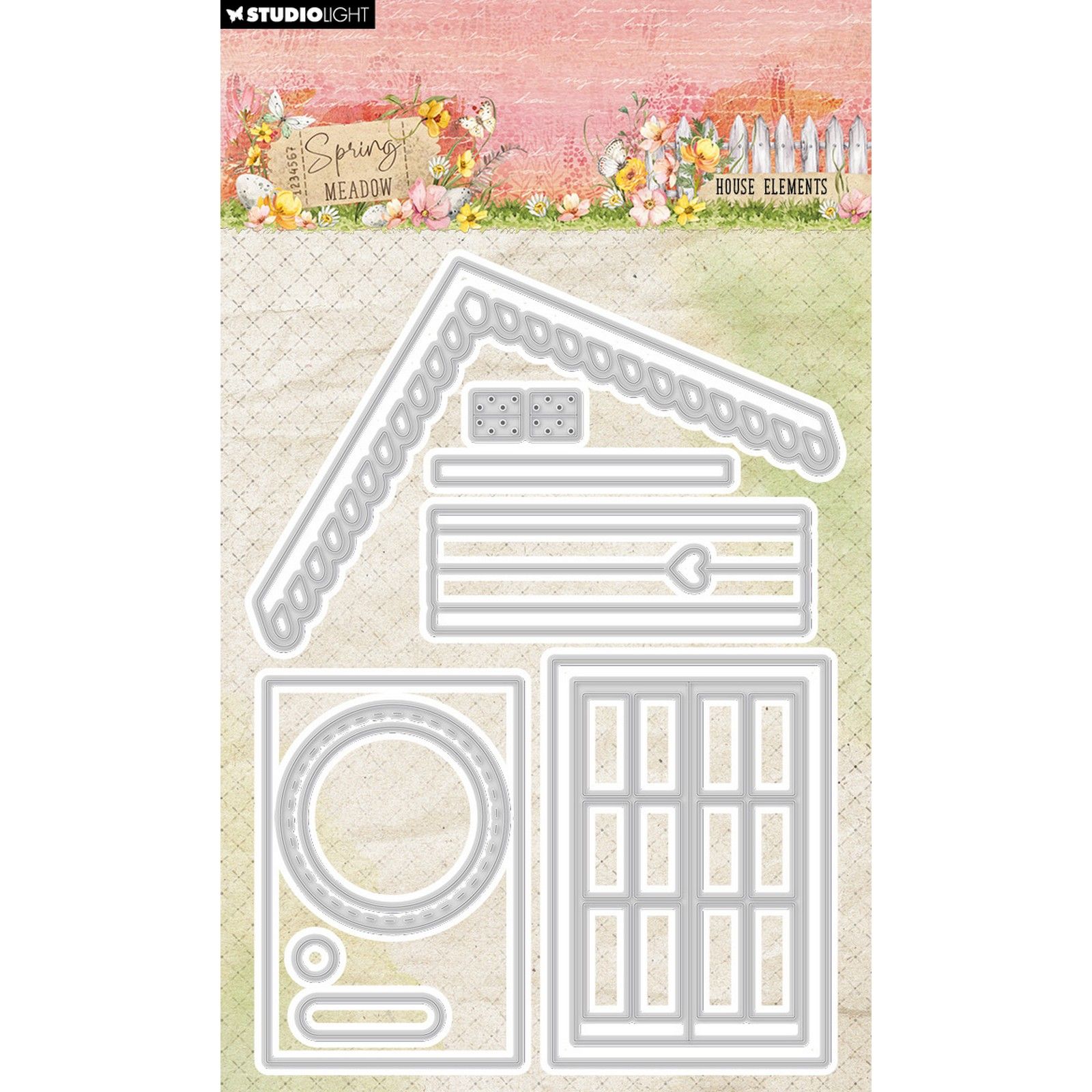 Studio Light • Spring Meadow Cutting Die House elements