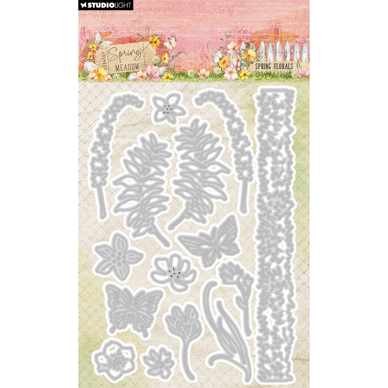 Studio Light • Spring Meadow Cutting Die Spring Florals