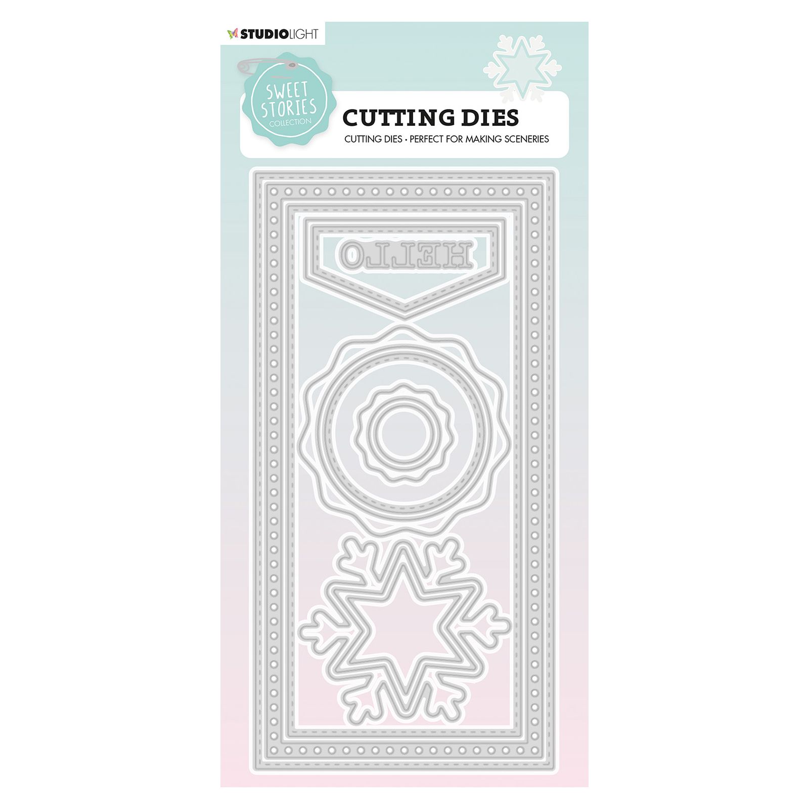Studio Light • Sweet stories cutting die Slimline hello winter