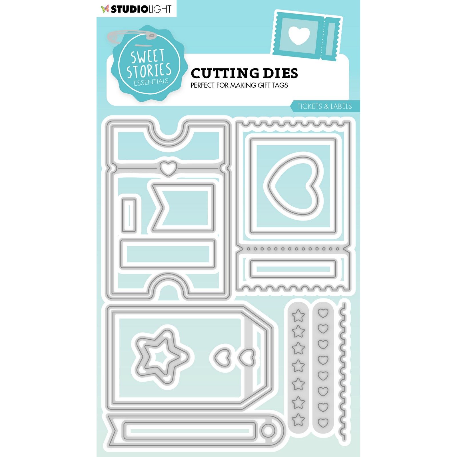 Studio Light • Sweet Stories Cutting Die Tickets & labels