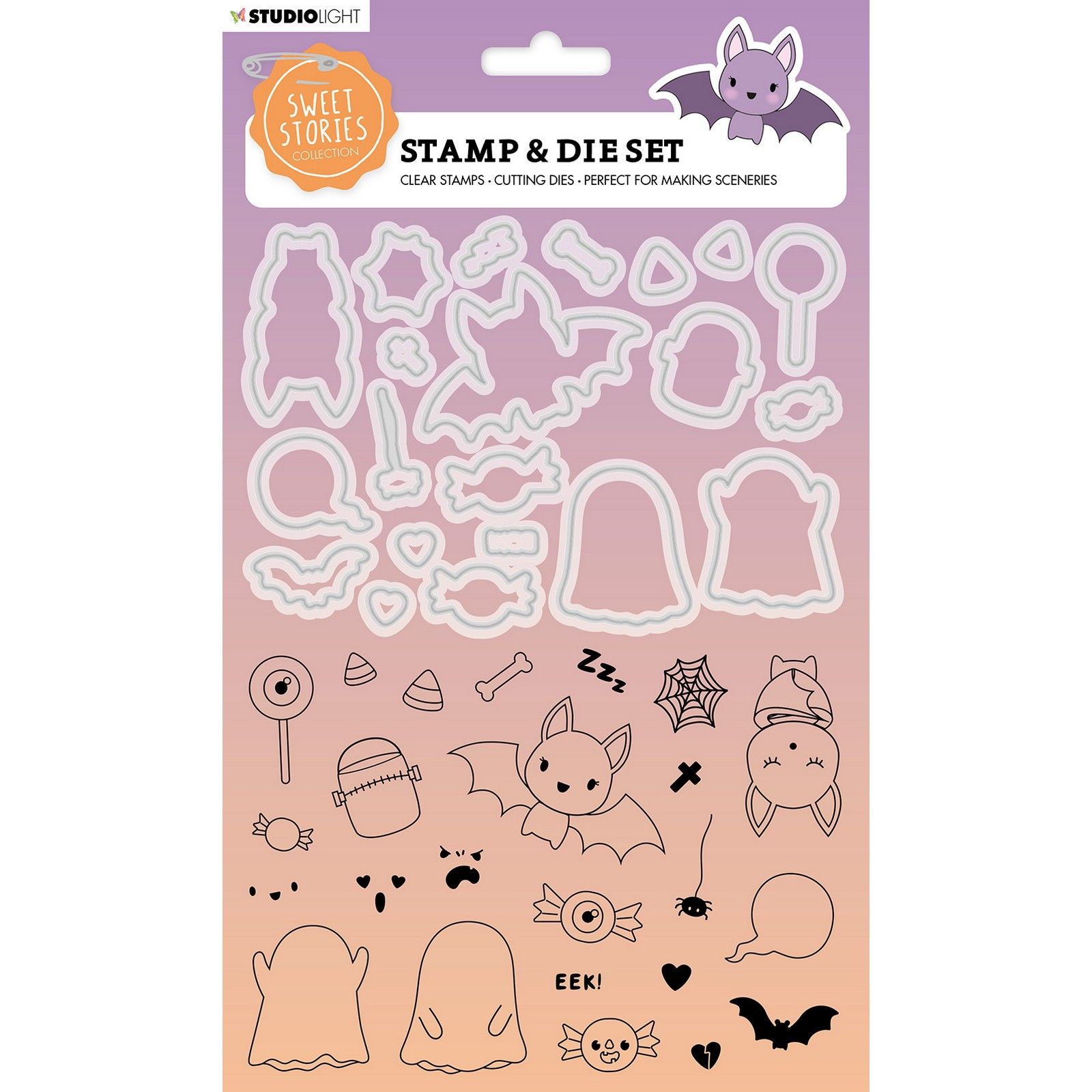 Studio Light • Sweet Stories Stamp & Cutting Die Halloween