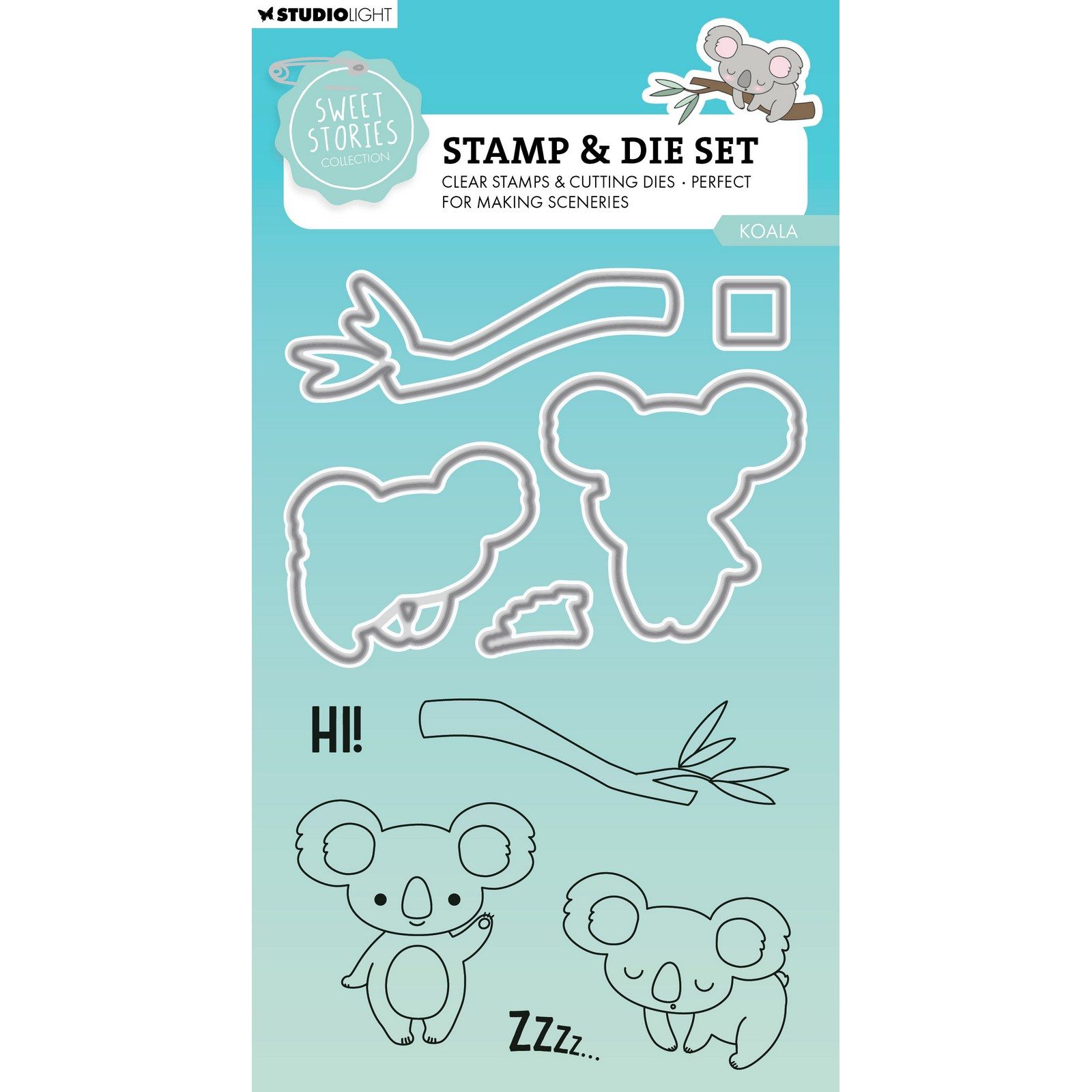Studio Light • Sweet Stories Stamp & Cutting Die Koala