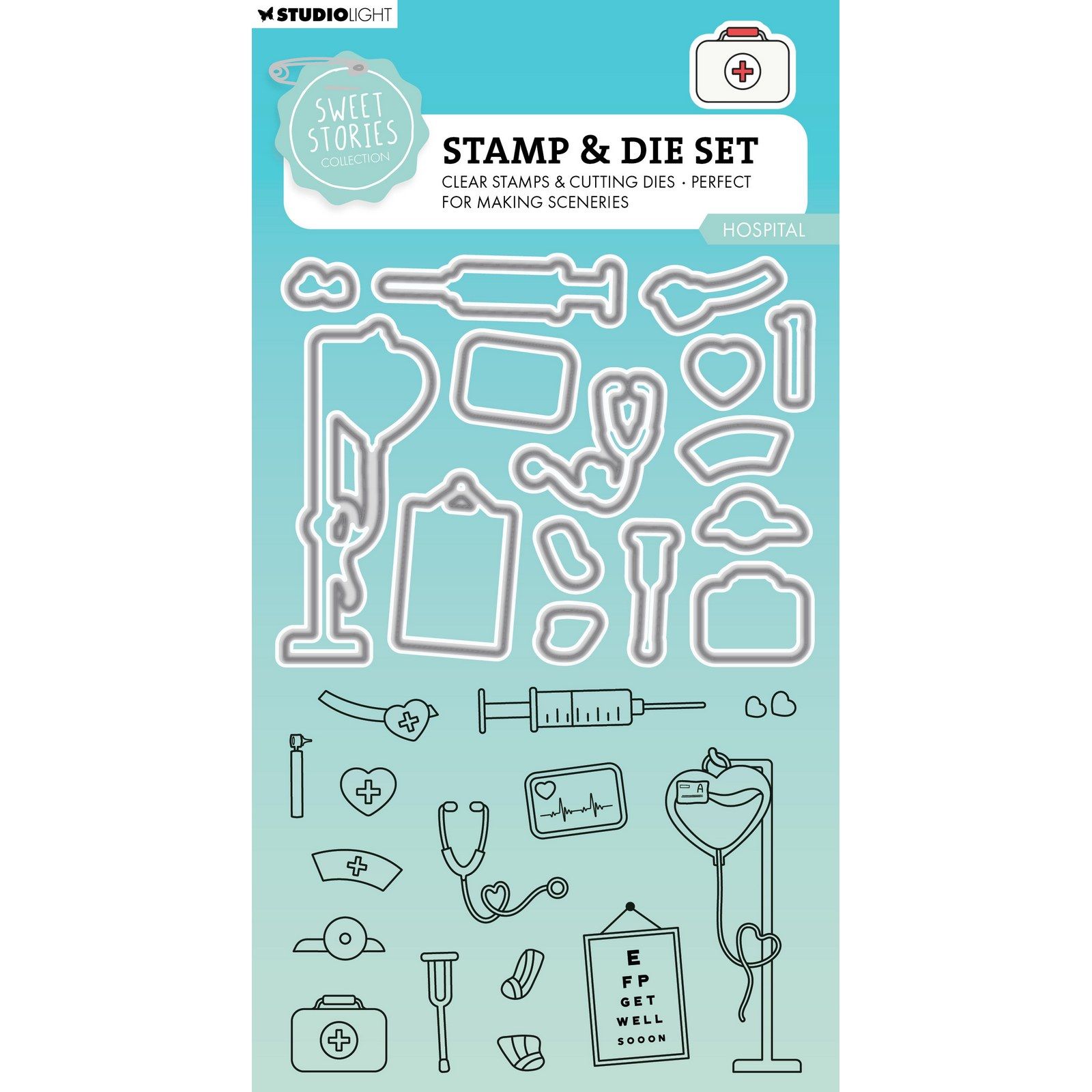 Studio Light • Sweet Stories Stamp & Cutting Die Hospital