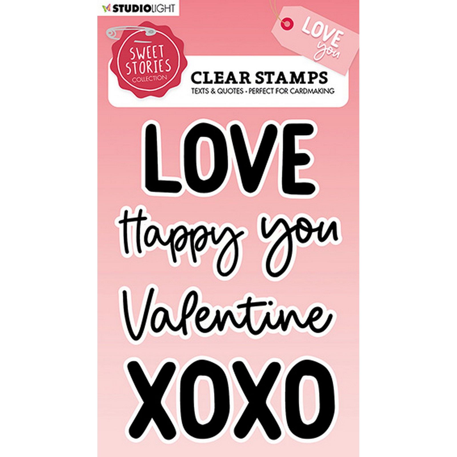 Studio Light • Sweet Stories Clear Stamp Quotes Large Love You