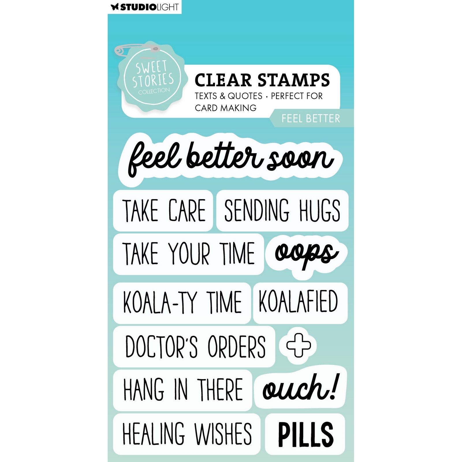 Studio Light • Sweet Stories Clear Stamp Feel Better