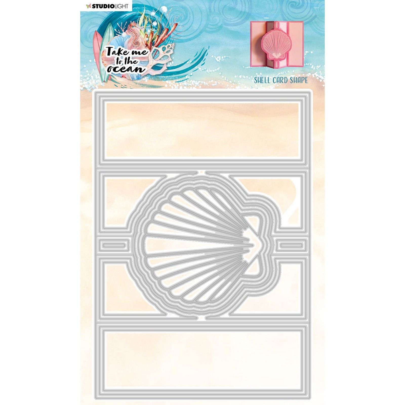 Studio Light • Take Me To The Ocean Cutting Die Shell Card Shape