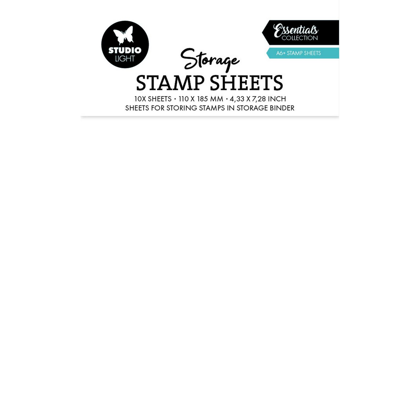 Studio Light • Essentials Storage Stamp Sheets A6 10pcs